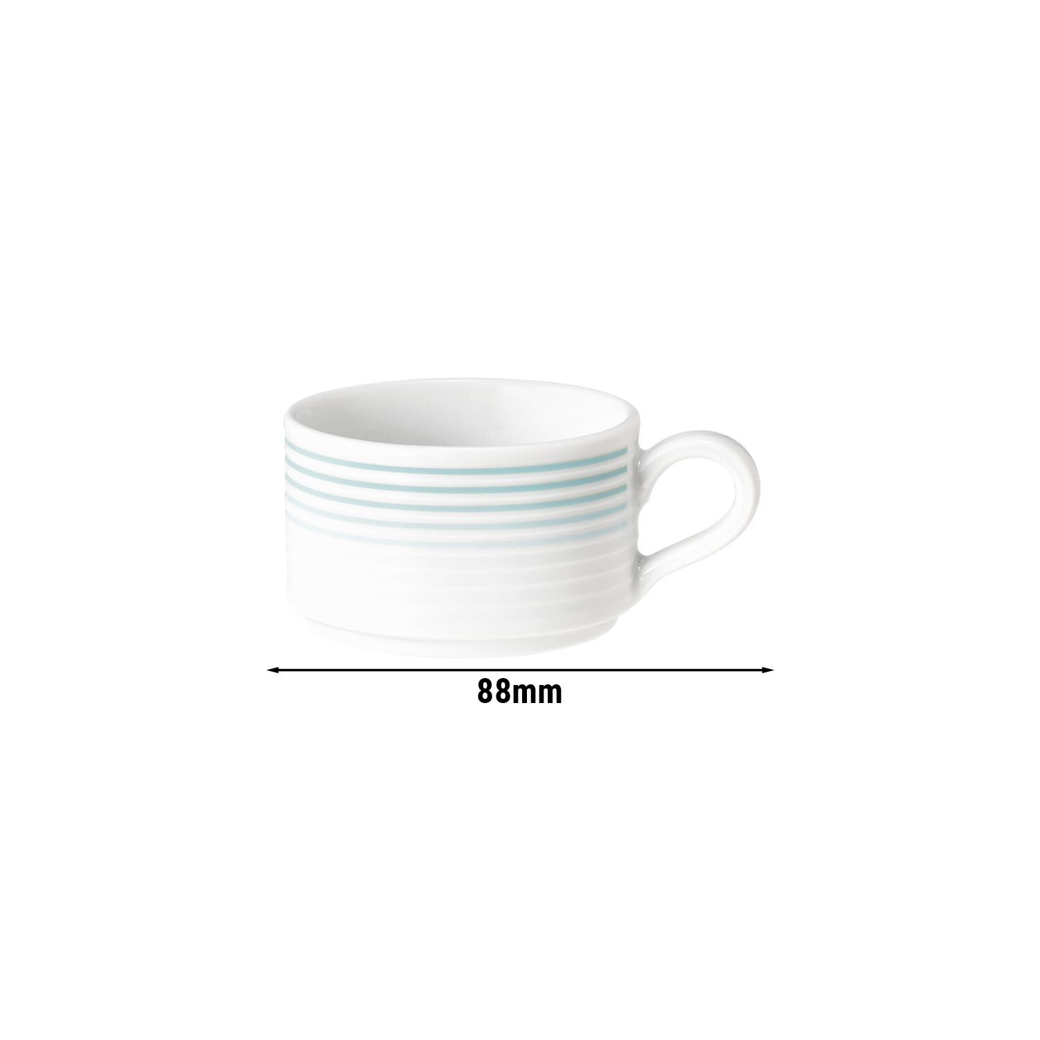 (6 pièces) SELTMANN WEIDEN | Tasse à moka – 90 ml – Bleu arctique