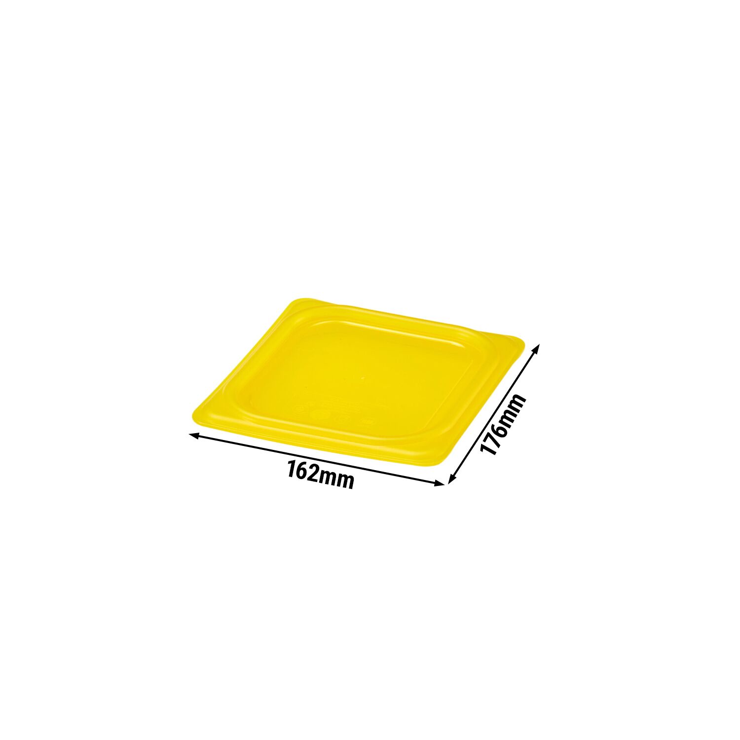 (6 pièces) CAMBRO | SafeTrak - Couvercle en polypropylène GN 1/6 - Jaune
