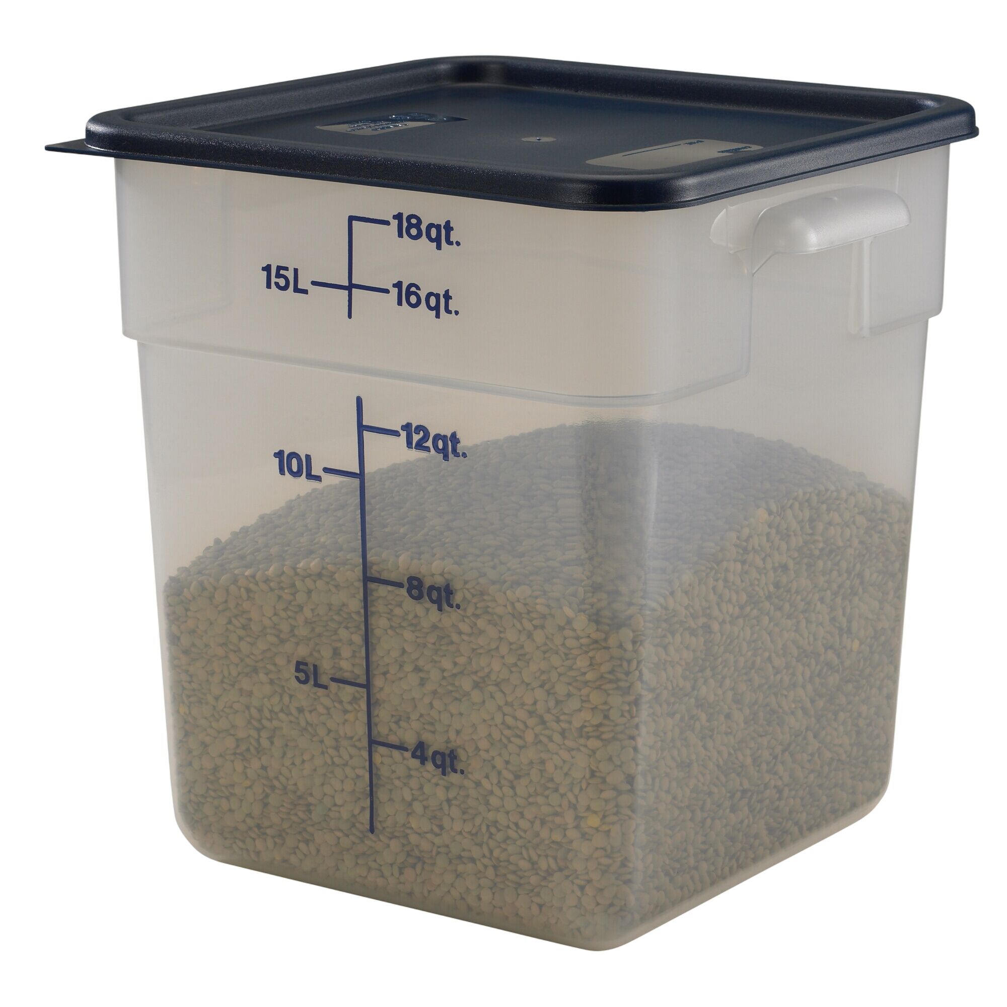 (6 pièces) CAMBRO | CAMSQUARES® – Récipient – 17,2 litres – transparent