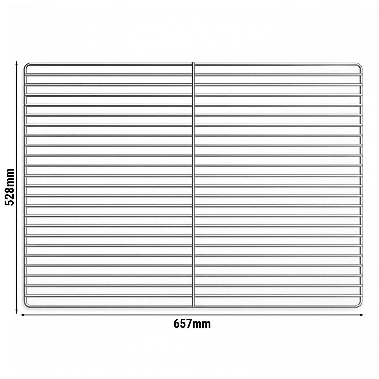 (2 pcs) Grille de support en inox - pour bouteilles - 528x657mm - Épaisseur : 11mm - GN 2/1 - pour réfrigérateurs série GN 2/1