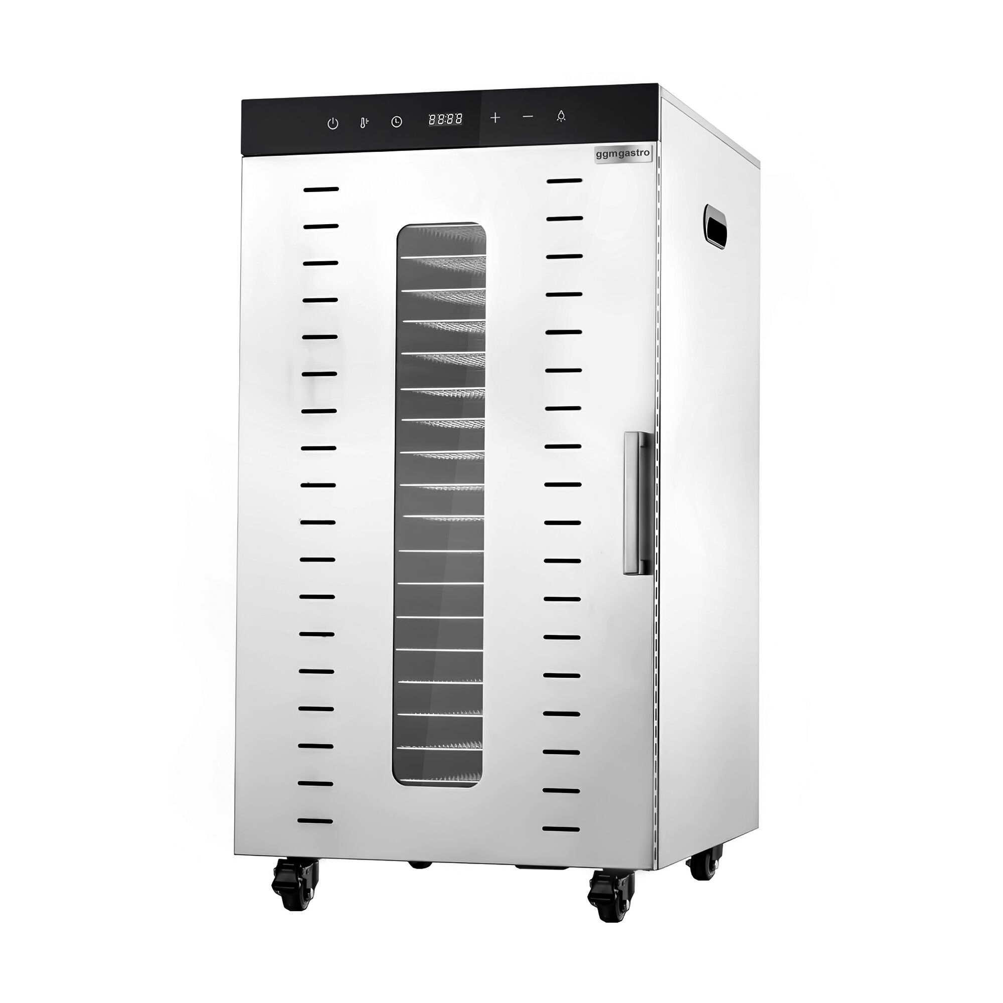Food Dehydrator - with 20 Shelves - Stainless Steel - Digital Timer - 2kW