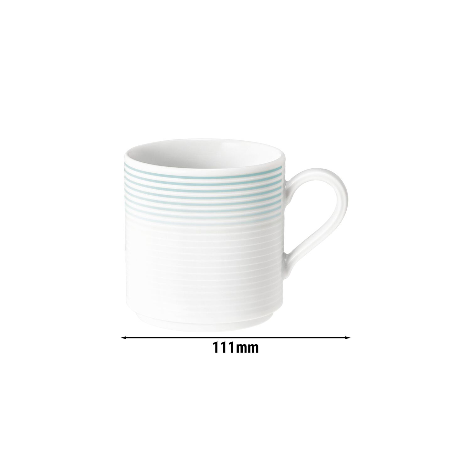 (6 pièces) SELTMANN WEIDEN | Tasse avec anse - 0,28 litre - Bleu Arctique  