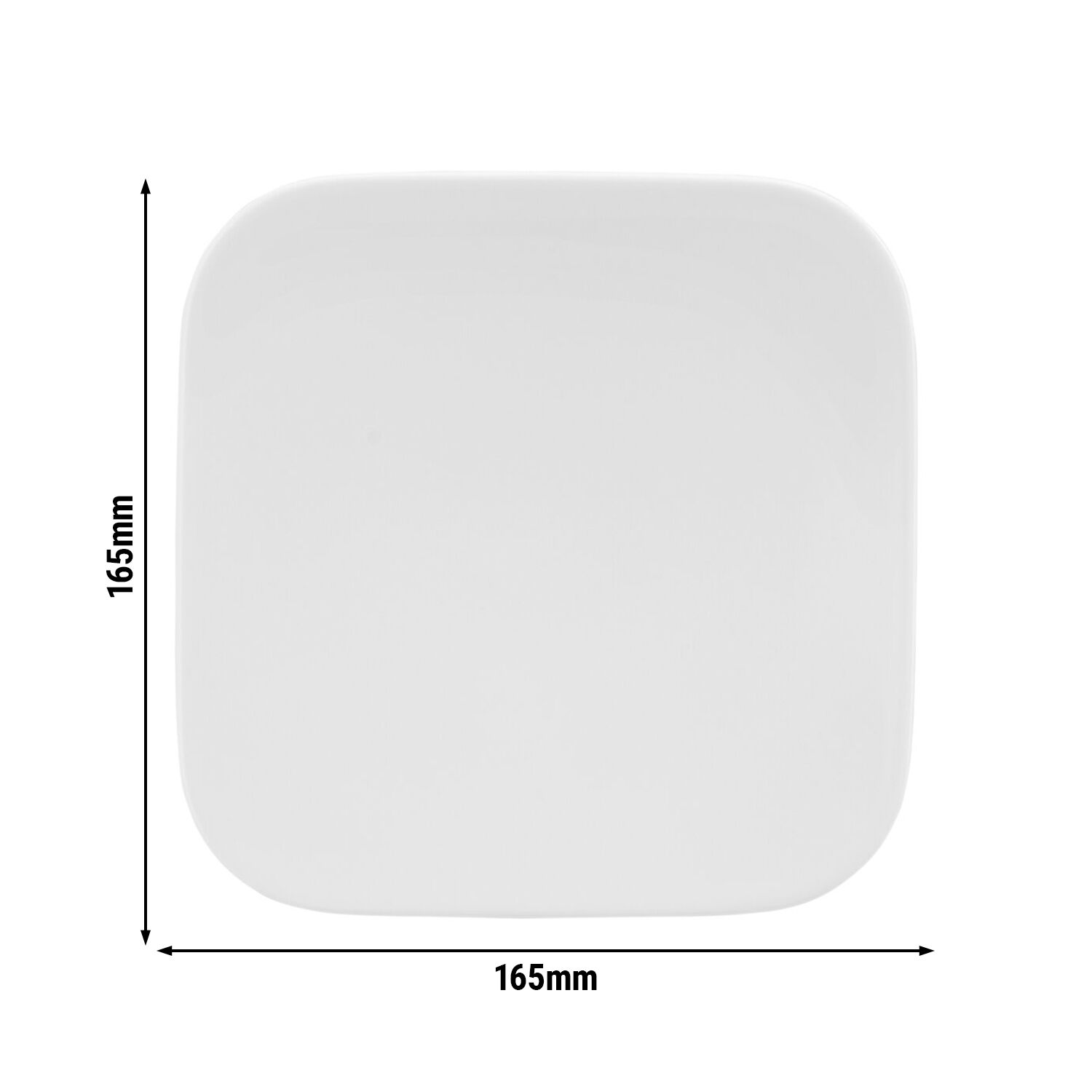 (6 pièces) SELTMANN WEIDEN | Assiette - plate carrée - 165x165 mm - Blanc