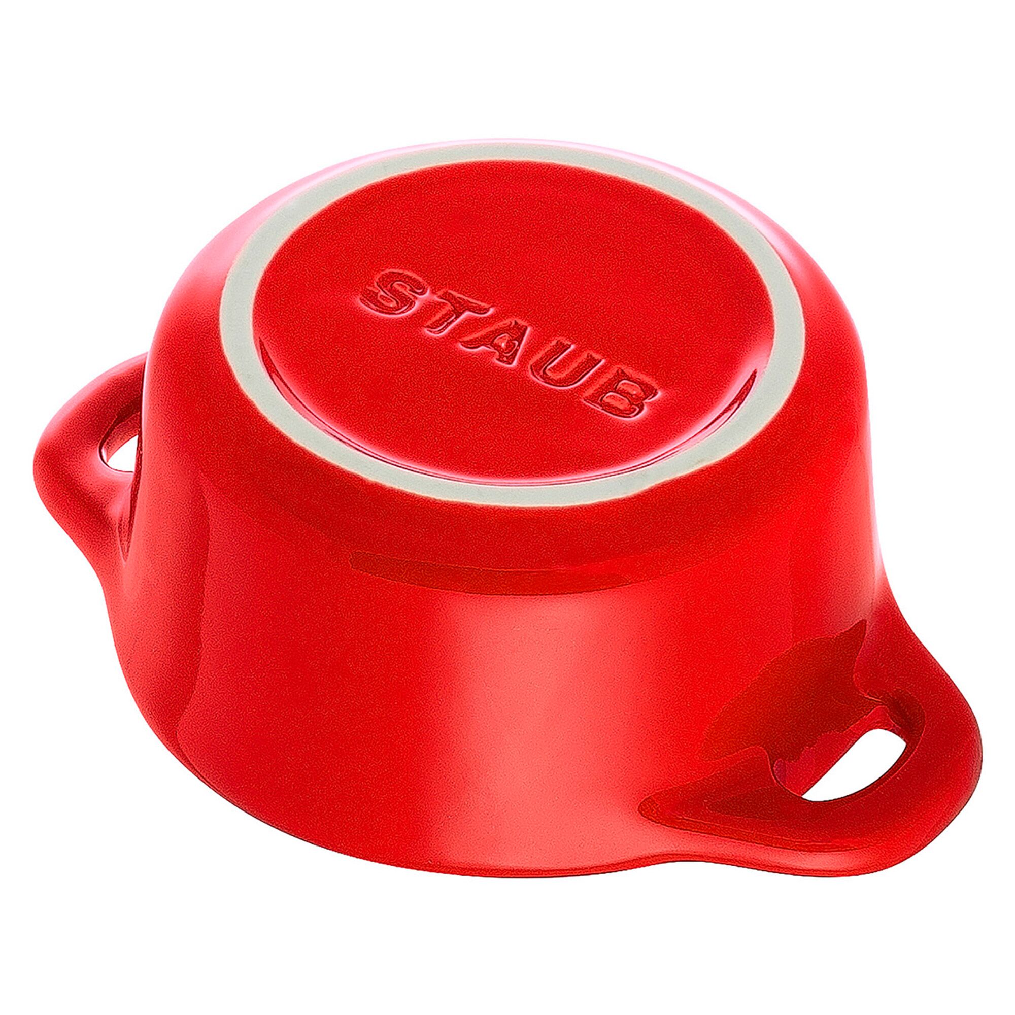 STAUB| Ceramic Mini Cocotte, Round – Cherry Red - Ø 100 mm - Oven & Dishwasher Safe