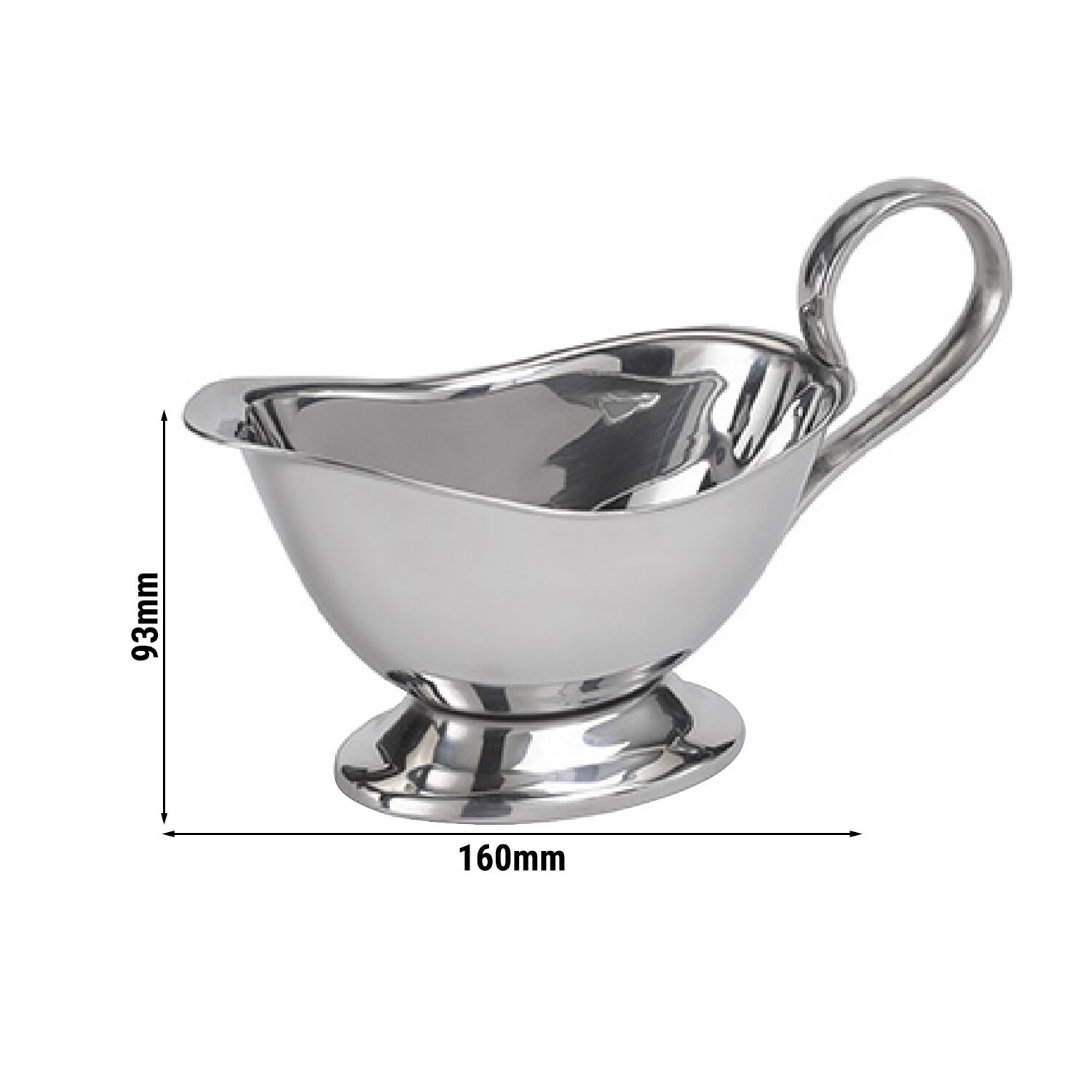 (6 pièces) Saucière – PROFI – inox 18/8 – 0,12 L