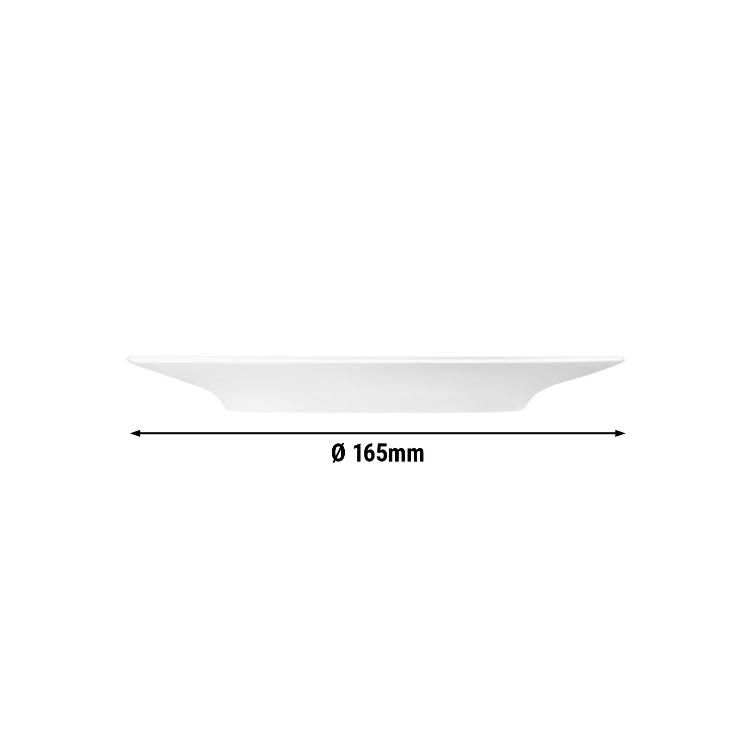 (6 pièces) SELTMANN WEIDEN | Soucoupe - grande ronde - Ø 165 mm - Blanc         