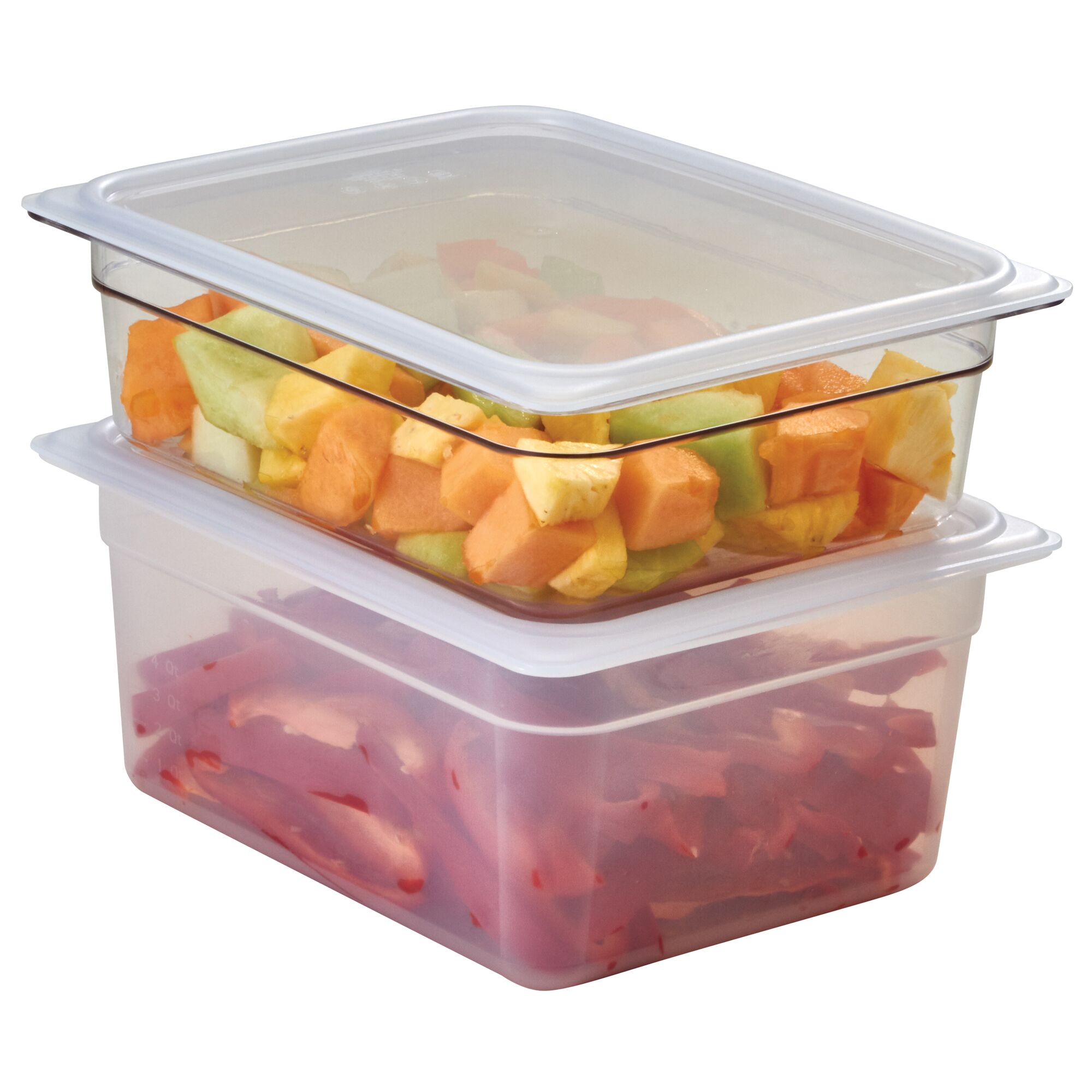 (6 pieces) CAMBRO | Gastronorm Container - 1/2 - Polypropylene - Translucent - 150mm