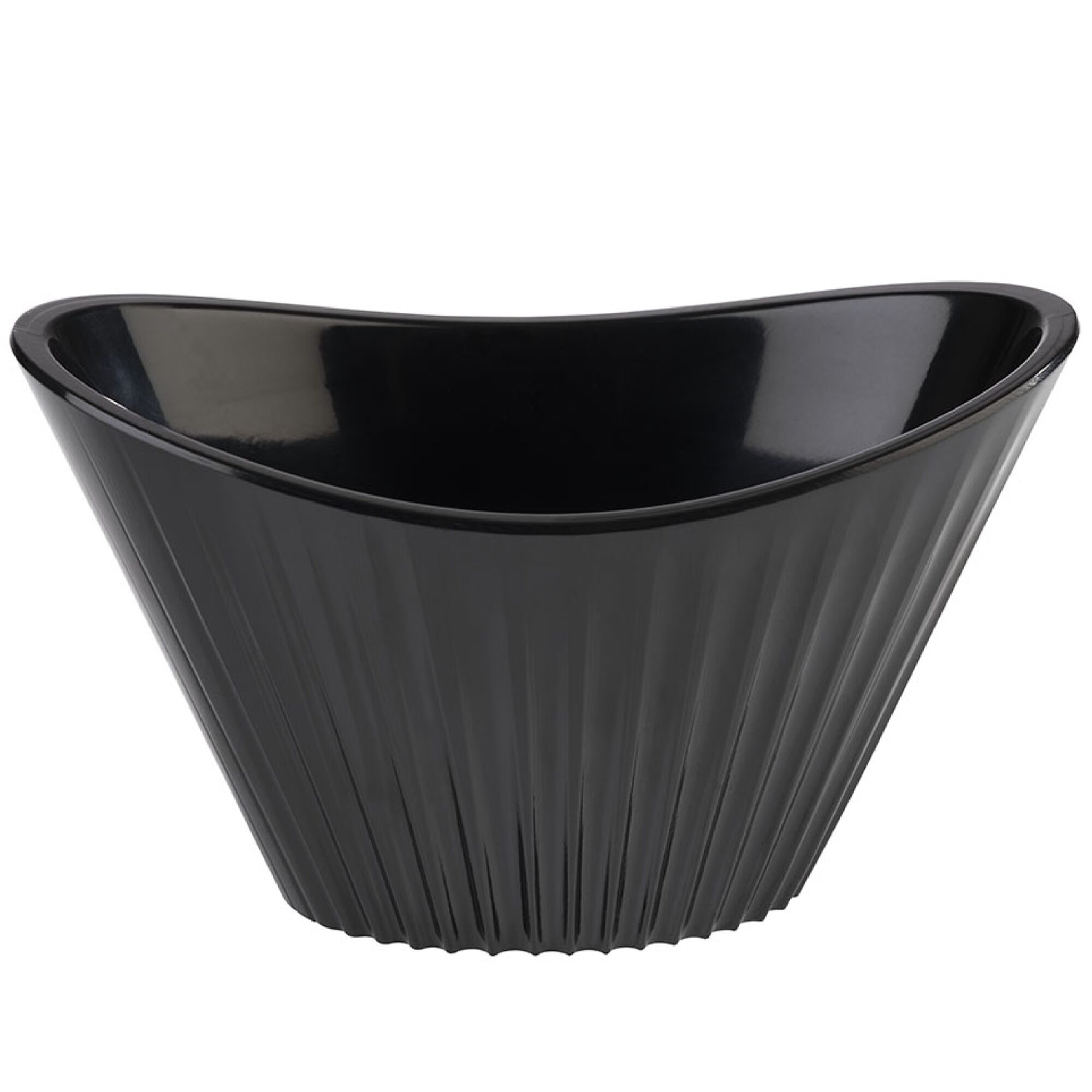 (48 pièces) Bol - MINI - Mélamine - 70 ml - 95 x 55 mm - Noir