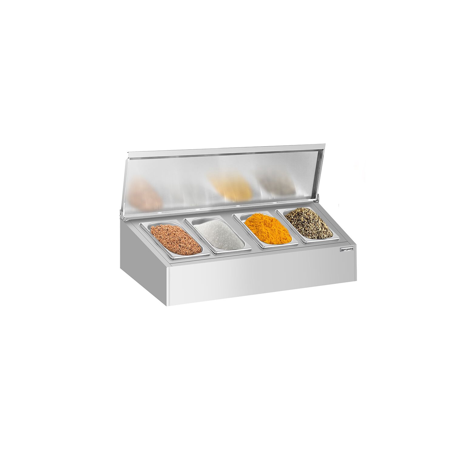 Étagère supérieure pour épices – 4 × GN 1/4