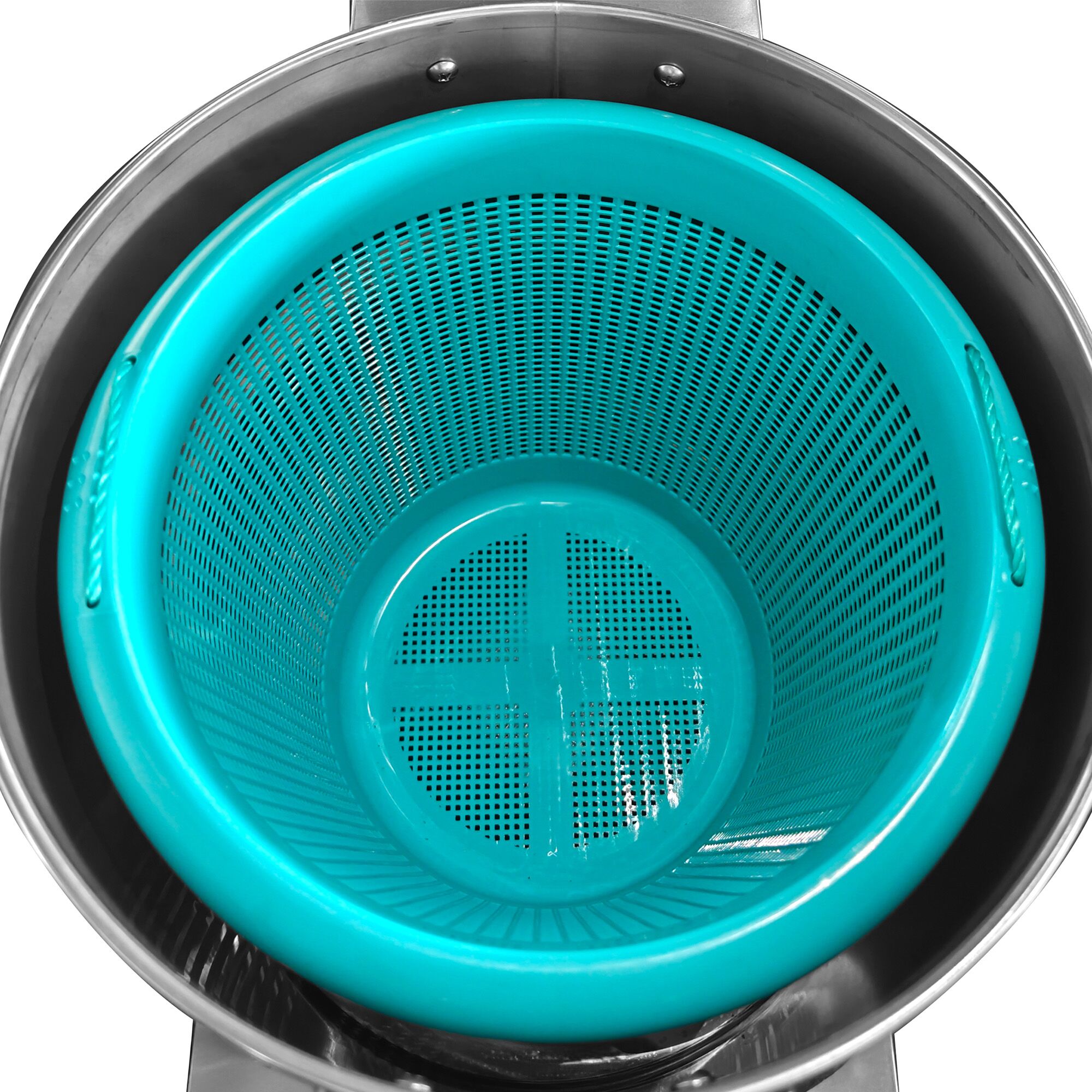 Essoreuse à salade professionnelle électrique - 35L - 70kg/h - 230V - 370W - 1400tr/min - Acier inoxydable - incl. tuyau de vidange