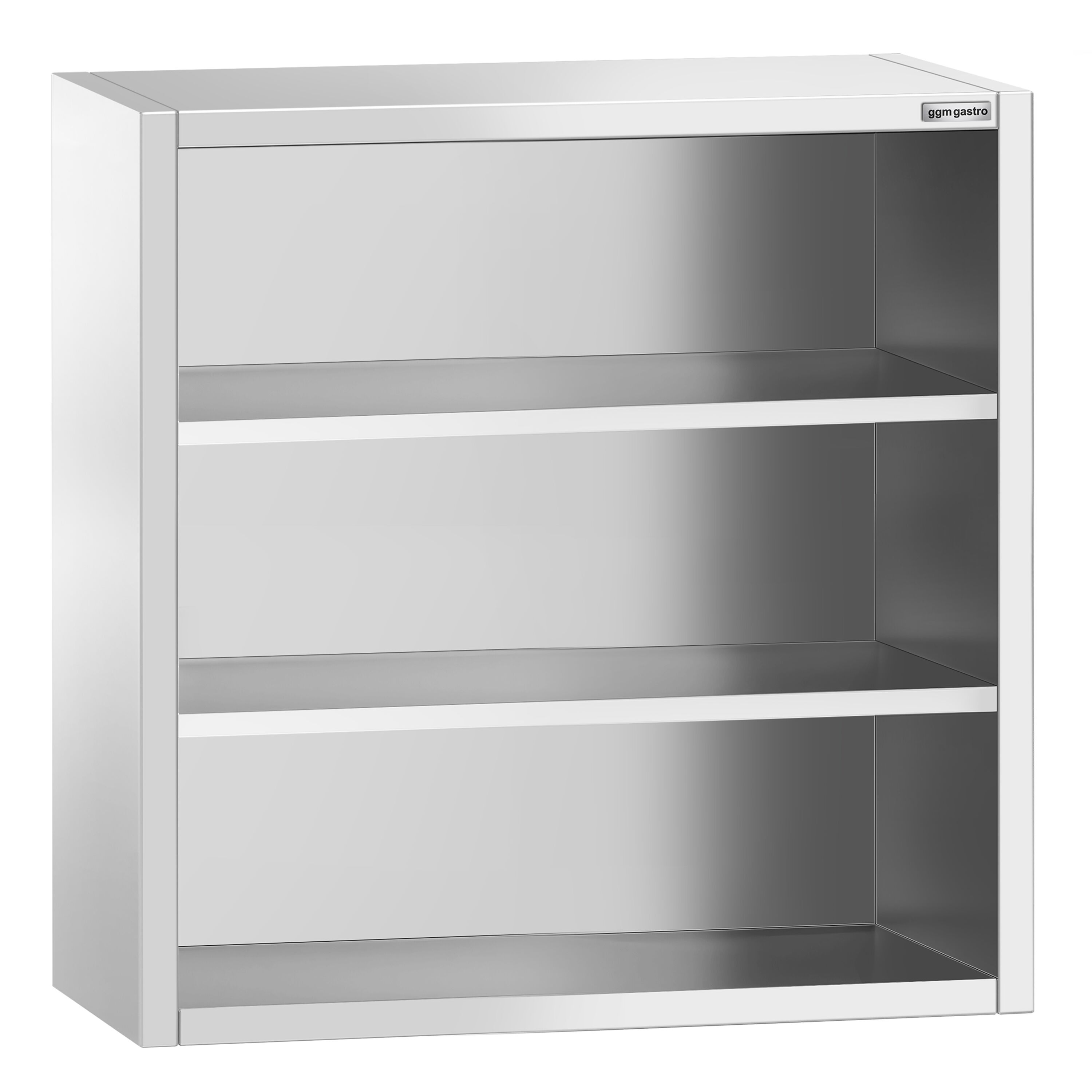 Armoire murale en acier inoxydable PREMIUM - 800x400mm - sans portes (ouvert) - 1000mm de haut