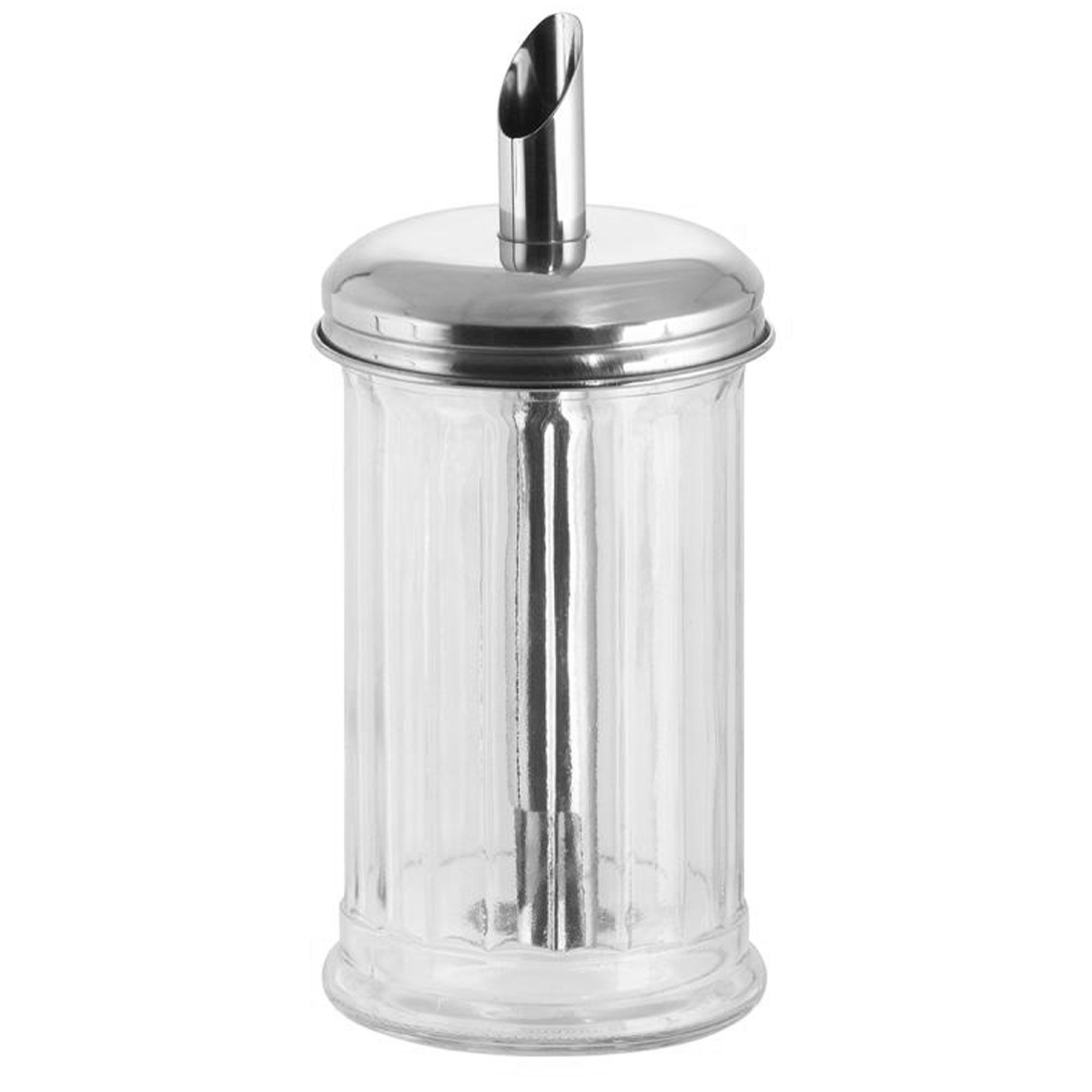 (6 pcs) Sucrier doseur - Verre - Ø75mm - 320ml - Hauteur:135mm