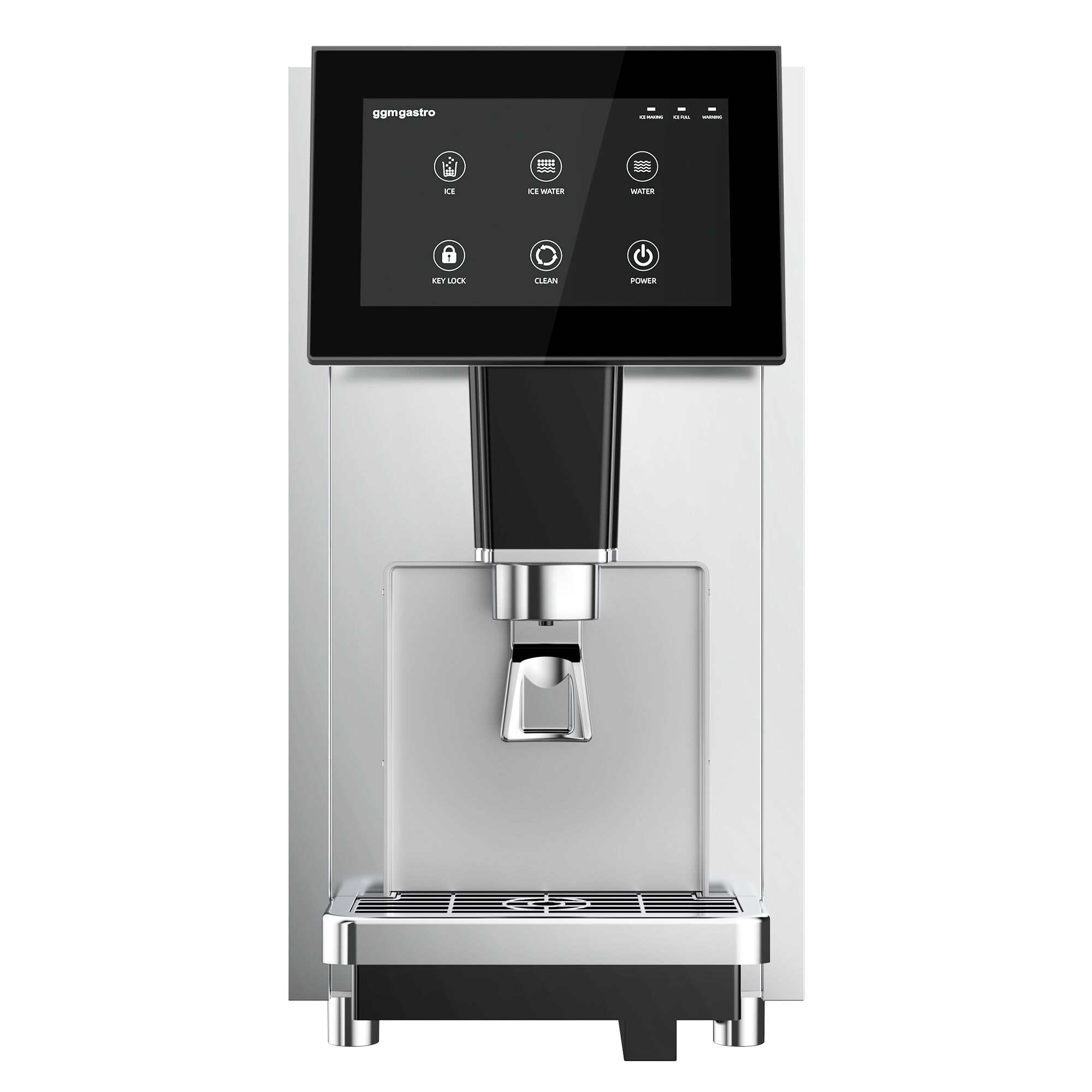 Ice and water dispenser with integrated ice maker - 70 kg/24 h - Touch