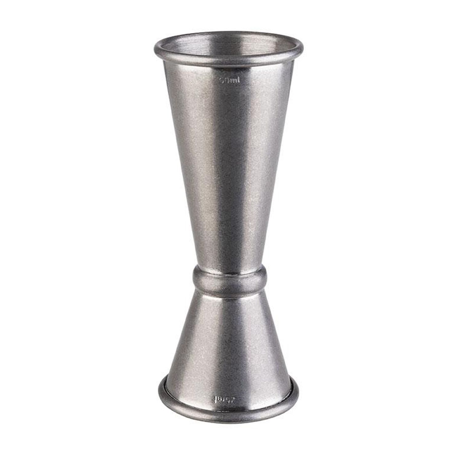 (6 pcs) Jigger double - acier inoxydable - 2,5cl/5cl (25/50 ml) - avec repère(s) 1,5cl/3,5cl