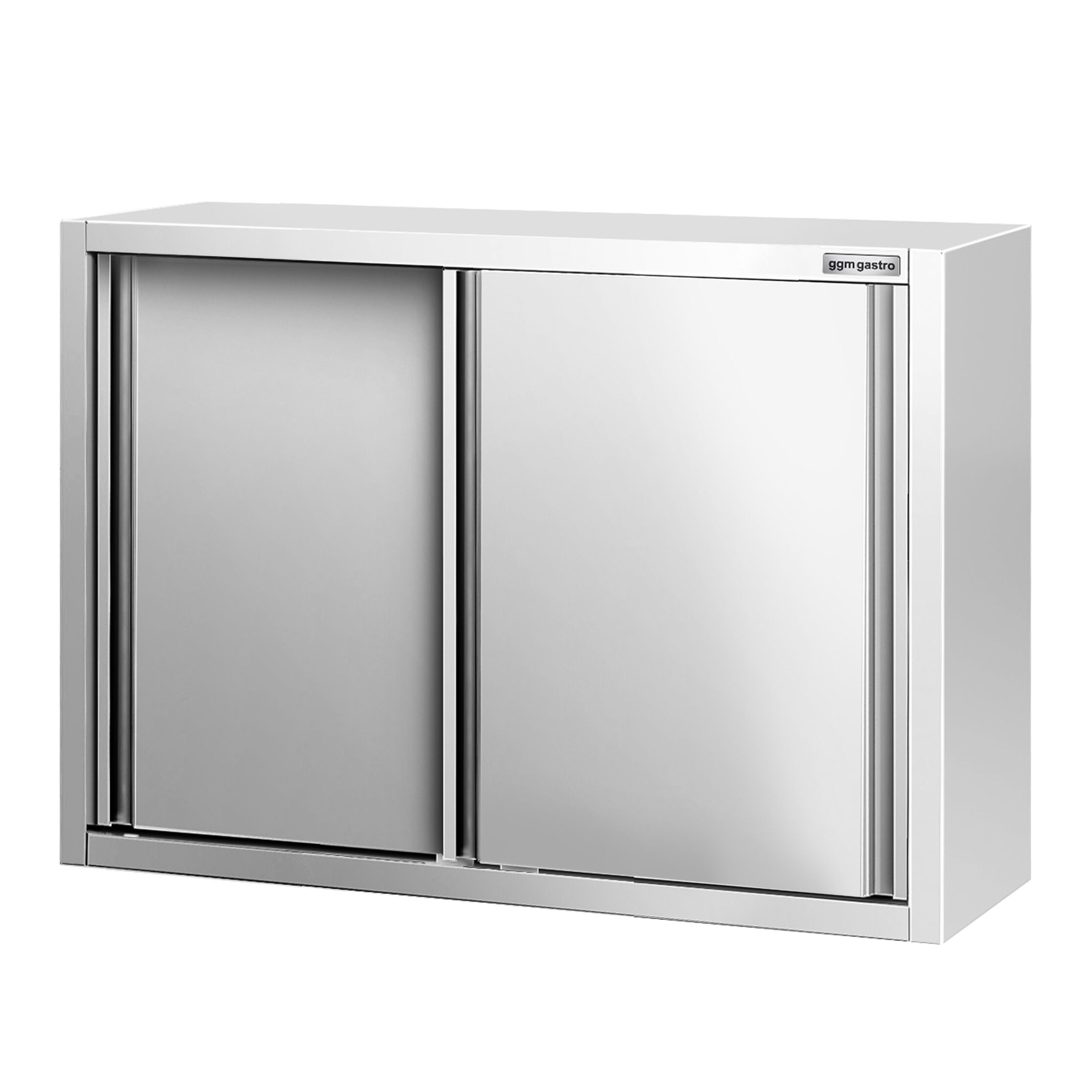 Edelstahl Wandhängeschrank PREMIUM - 1000x400mm - mit Schiebetür - 800mm hoch