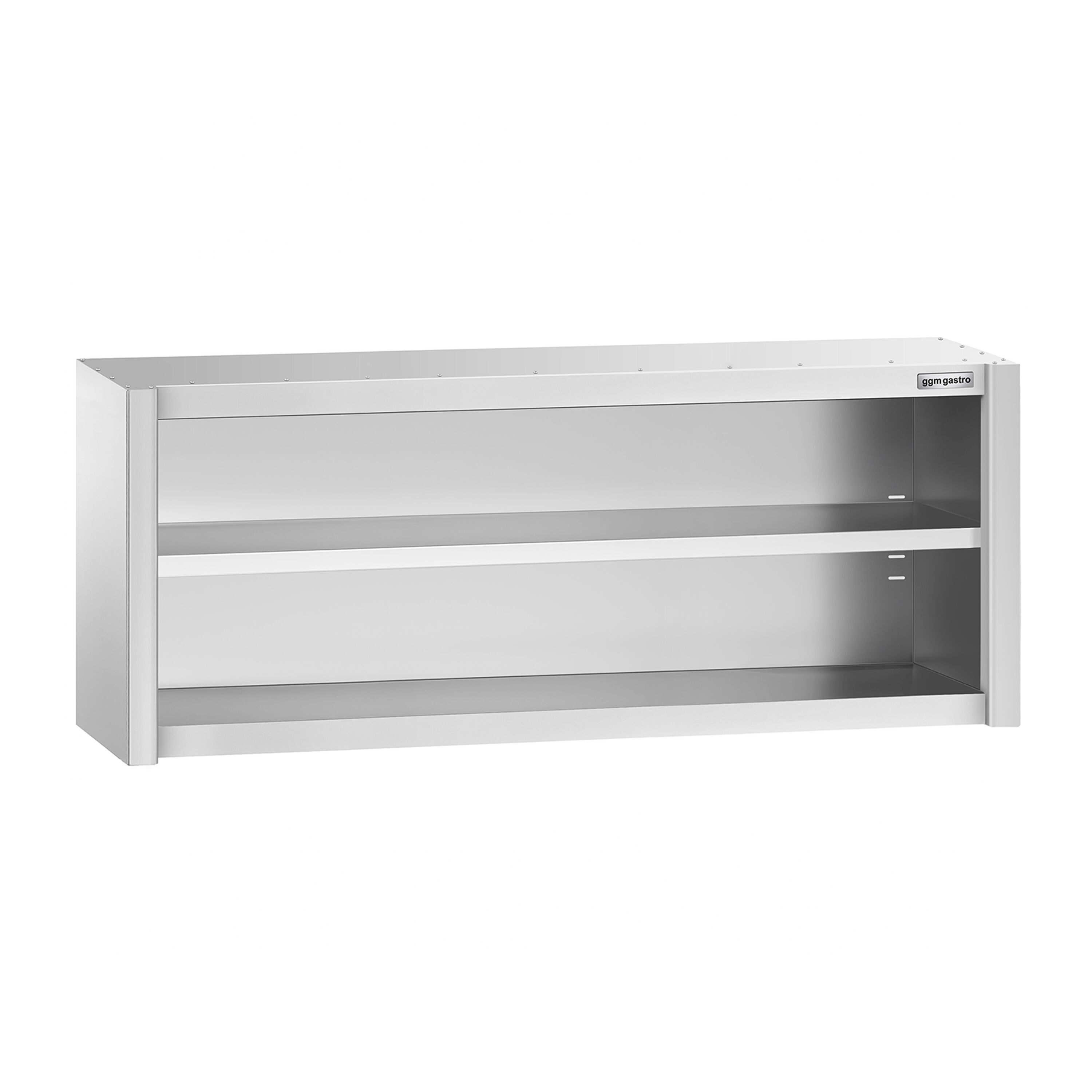 Armoire murale en acier inoxydable PREMIUM - 1800x400mm - sans portes (ouvert) - 650mm de haut