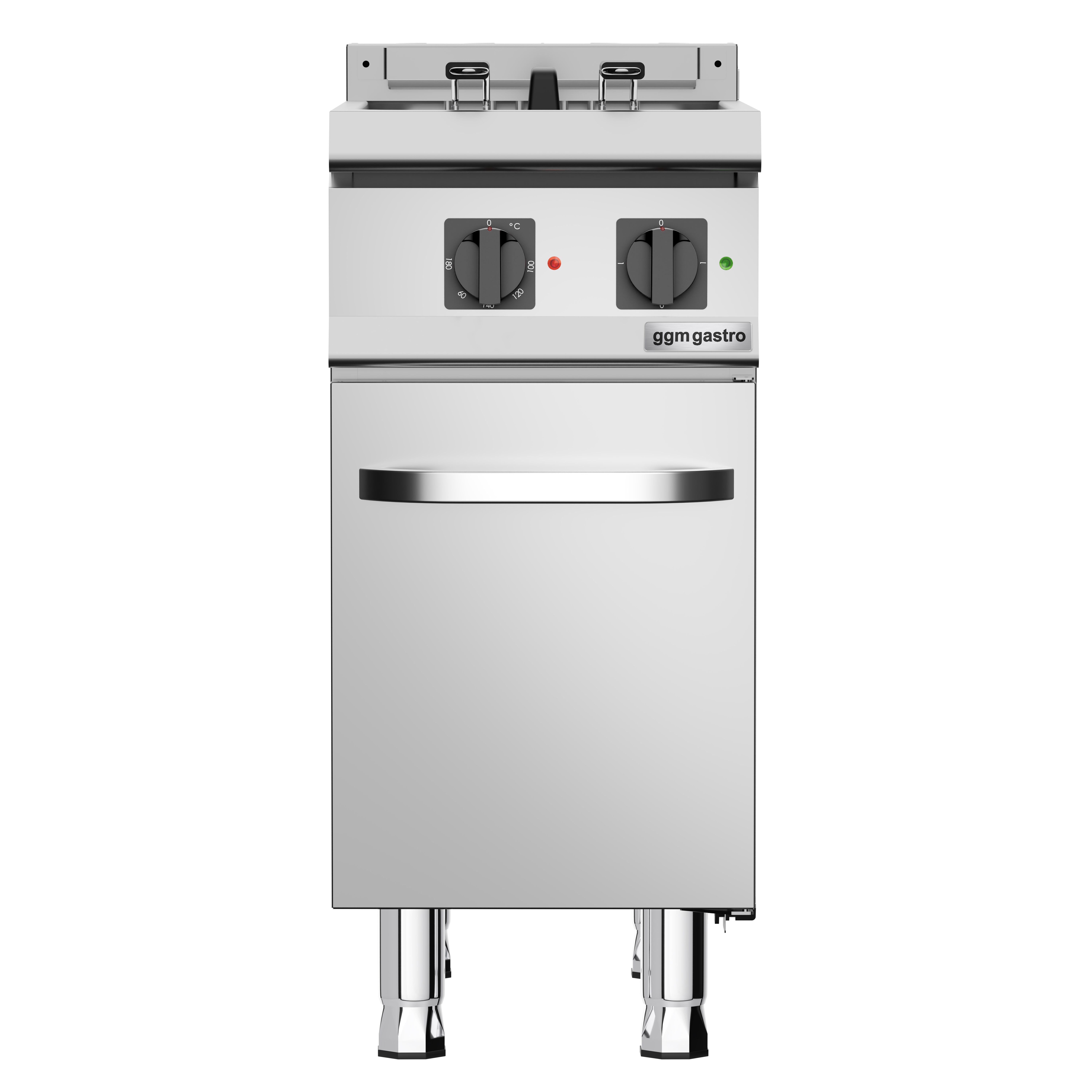Elektro Fritteuse - 18 Liter - 14 kW - inkl. Unterbau mit 1 Tür