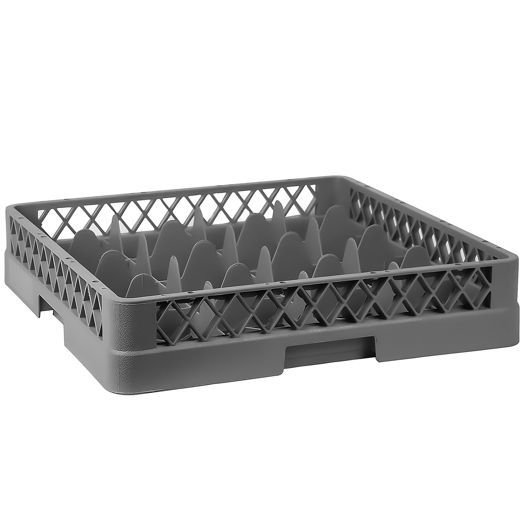 Glass Rack - 500x500mm - 16 compartments - Grey - compatible with ARU16N