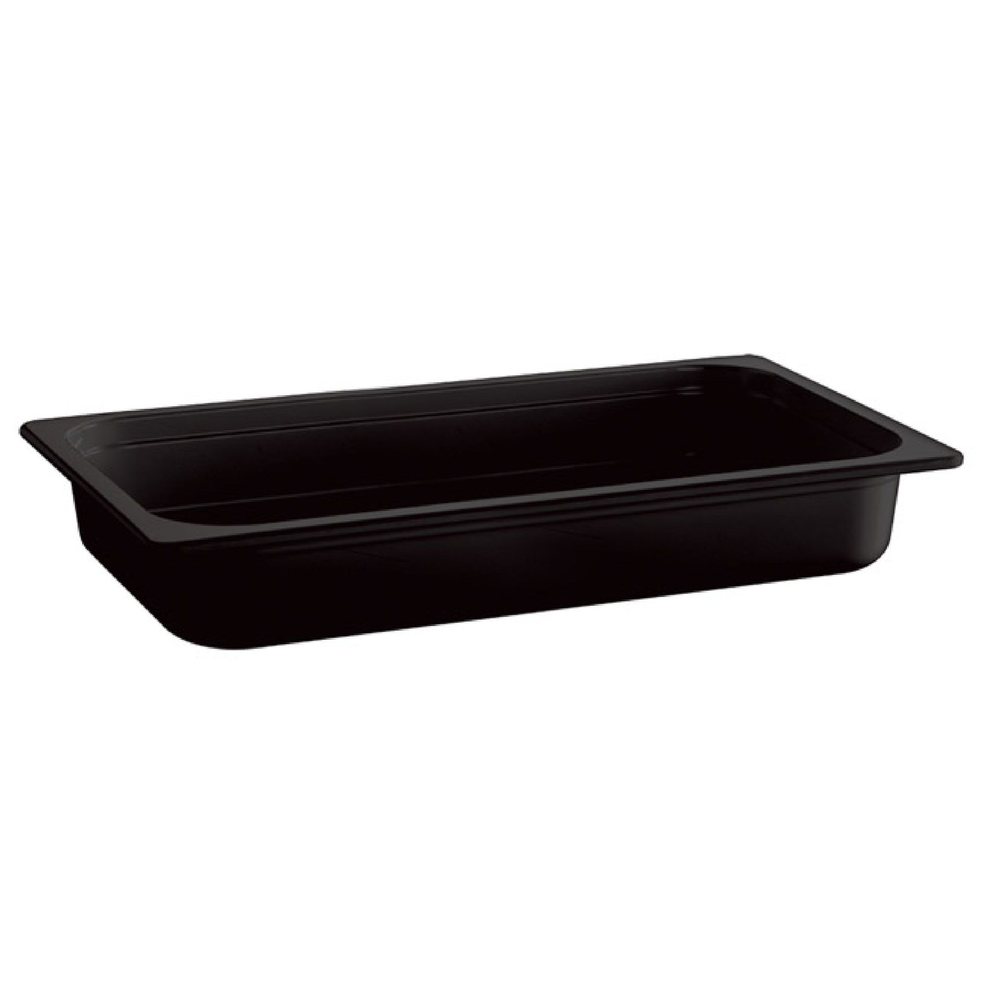 (6 pcs) Melamine Gastronorm Tray GN 1/1 - ECO - Black - 10.6L - Depth: 100mm