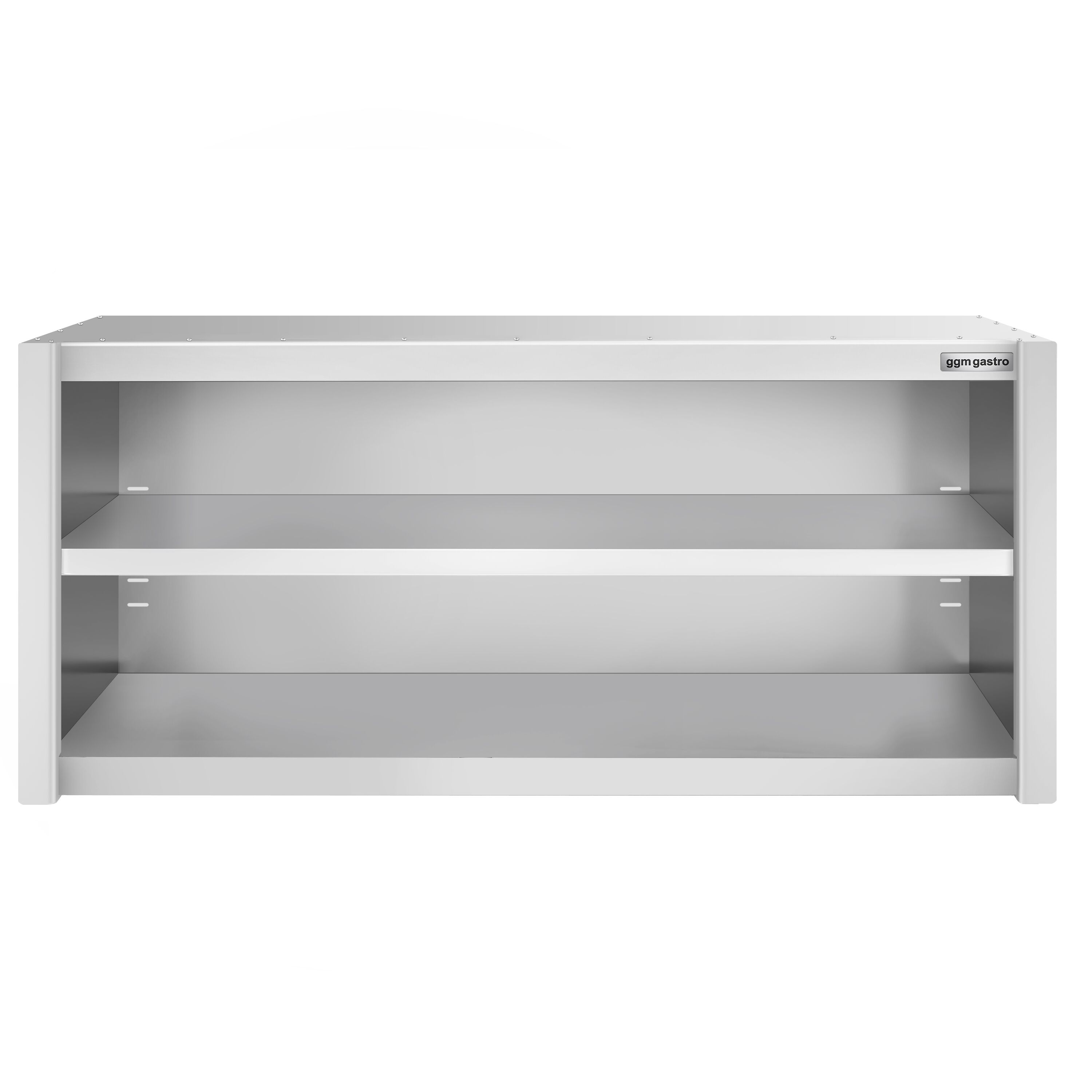 Armoire murale en acier inoxydable PREMIUM - 1600x400mm - sans portes (ouvert) - 650mm de haut