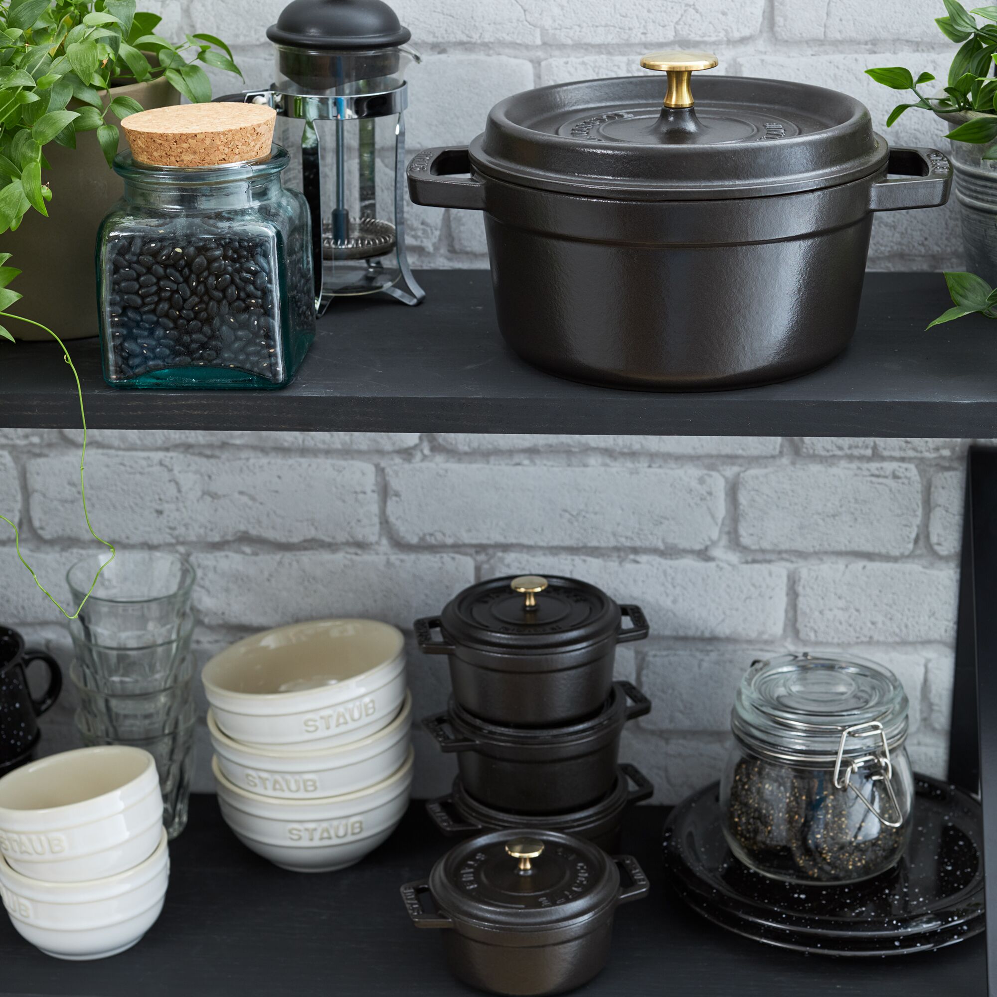 STAUB | Mini Cocotte Round Enamelled Cast Iron Casserole Dish – Ø10 cm – Black