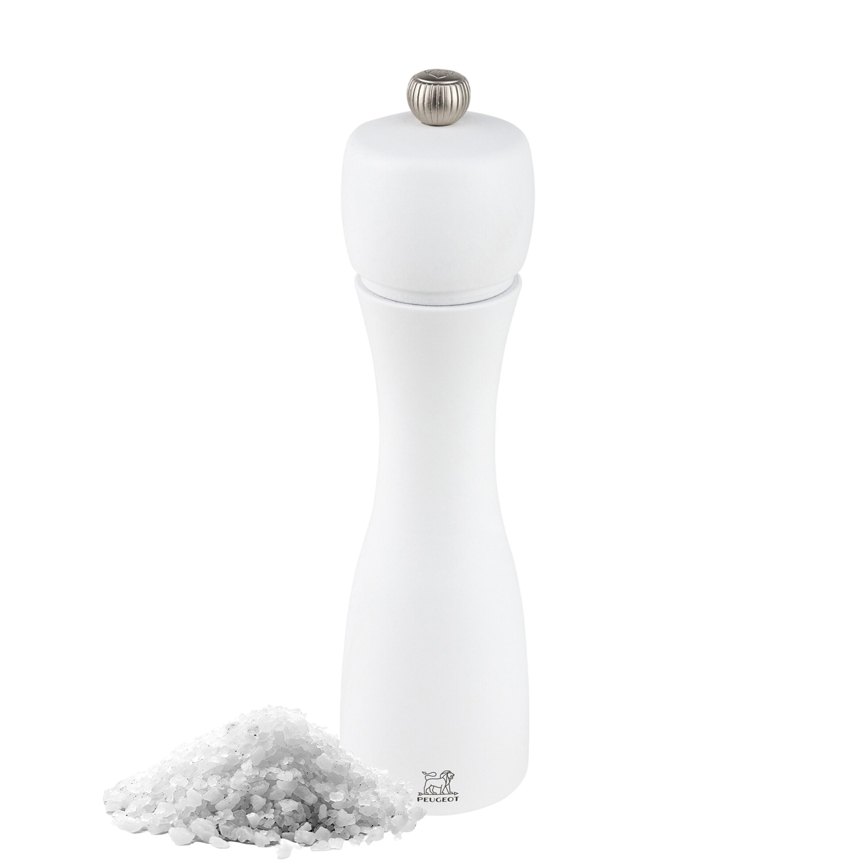 (6 pièces) PEUGEOT | TAHITI - Moulin à sel - Bois - Blanc mat - Hauteur : 200 mm