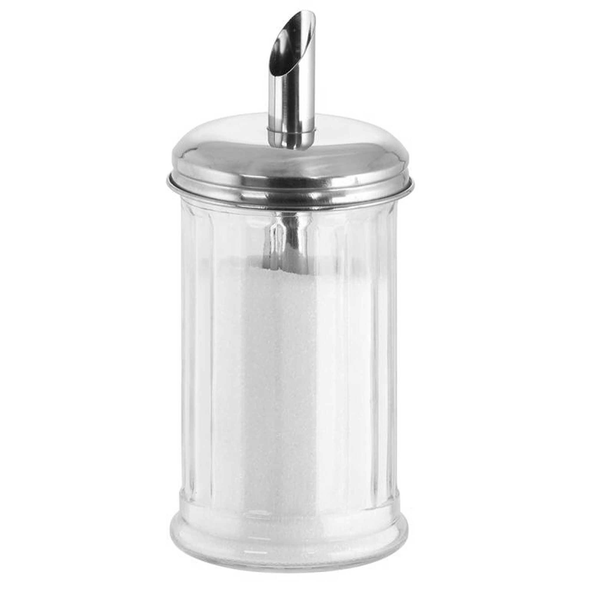 (6 pcs) Sucrier doseur - Verre - Ø75mm - 320ml - Hauteur:135mm