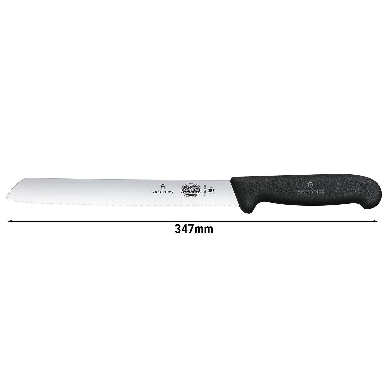 VICTORINOX | FIBROX - Couteau à pain avec dentelure - Lame: 210 mm