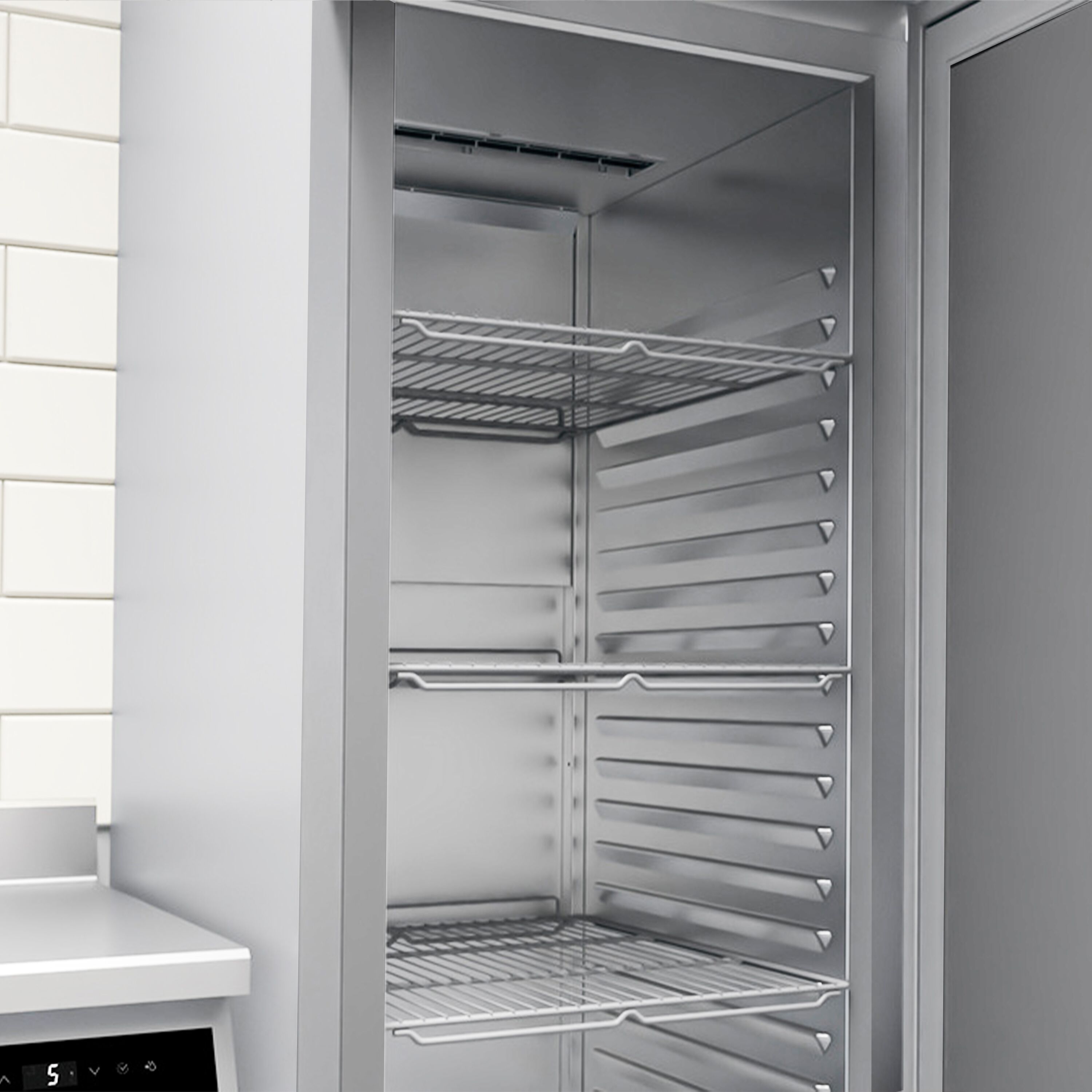 LIEBHERR | Kühlschrank Edelstahl PERFORMANCE - 597 Liter - GN 2/1 - Innen Edelstahl - mit 1 Tür