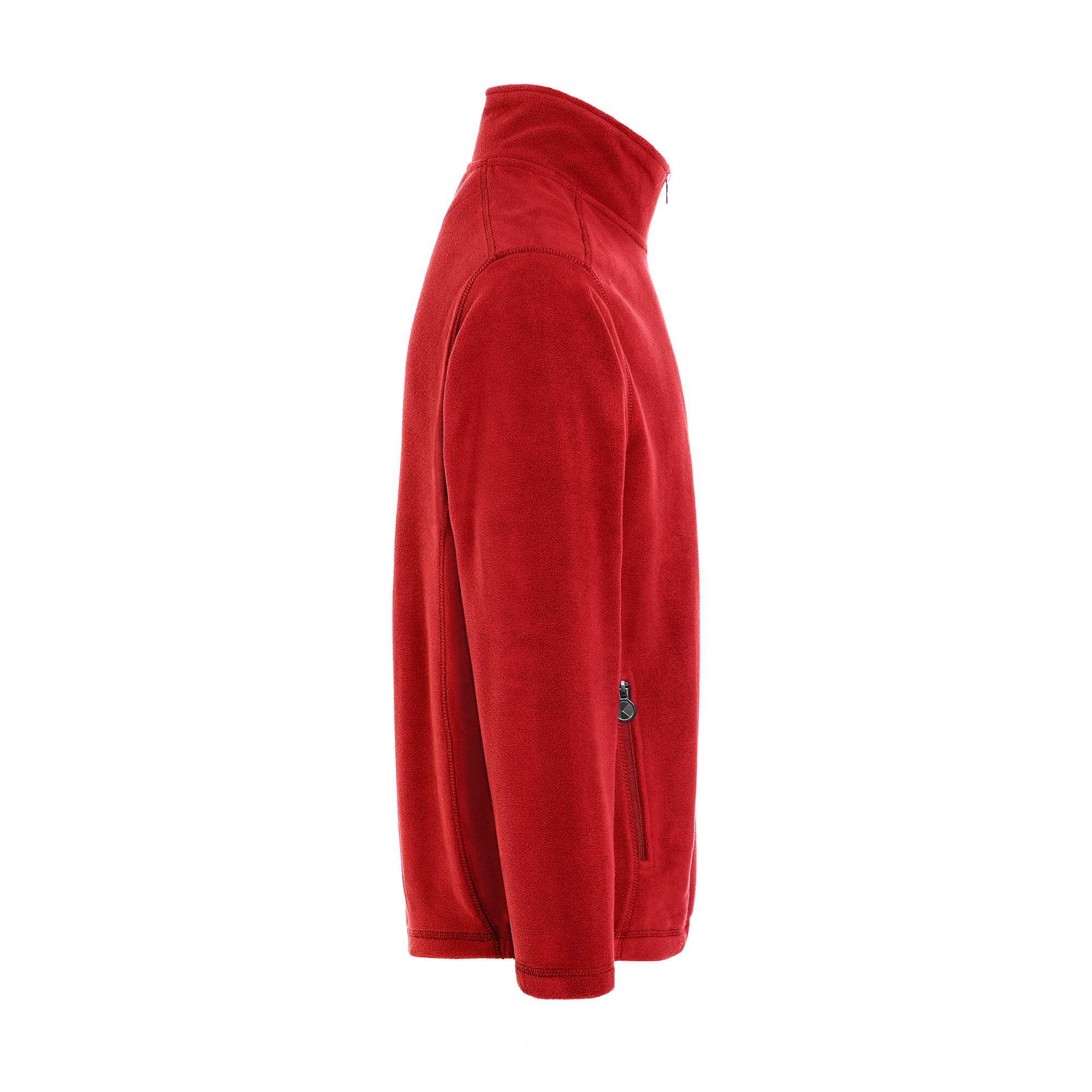 KARLOWSKY | Men's Work Fleece Jacket – Red - XXL - Recycled Polyester - 60°C Washable