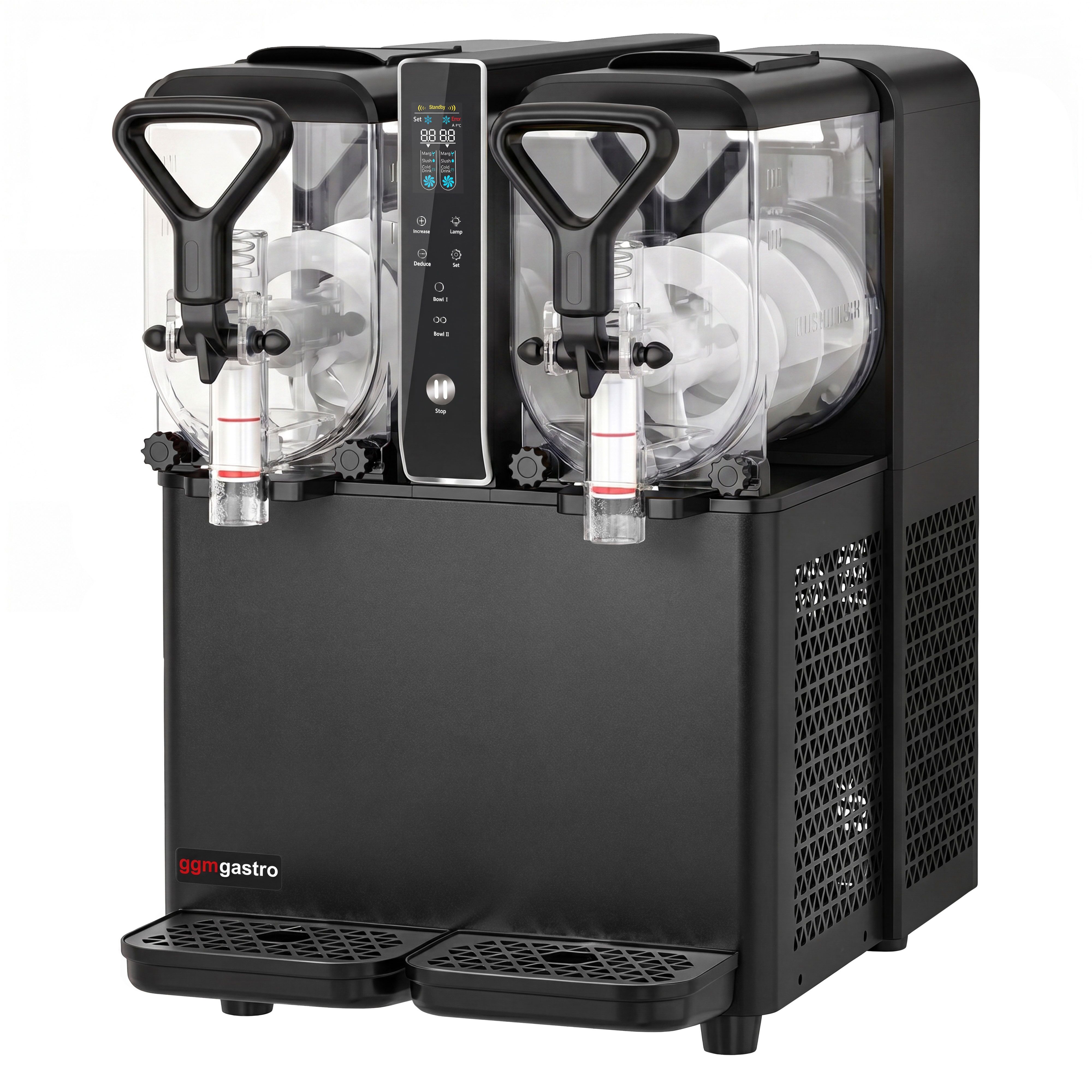 Aparat za slush - 2x 3 l - 400 W - Digital - Crna/Srebrna