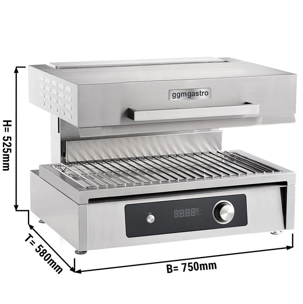 Elektro Pita Ofen / Lift-Salamander - Infrarot - 6 kW - 220 Volt - Bflex Digital