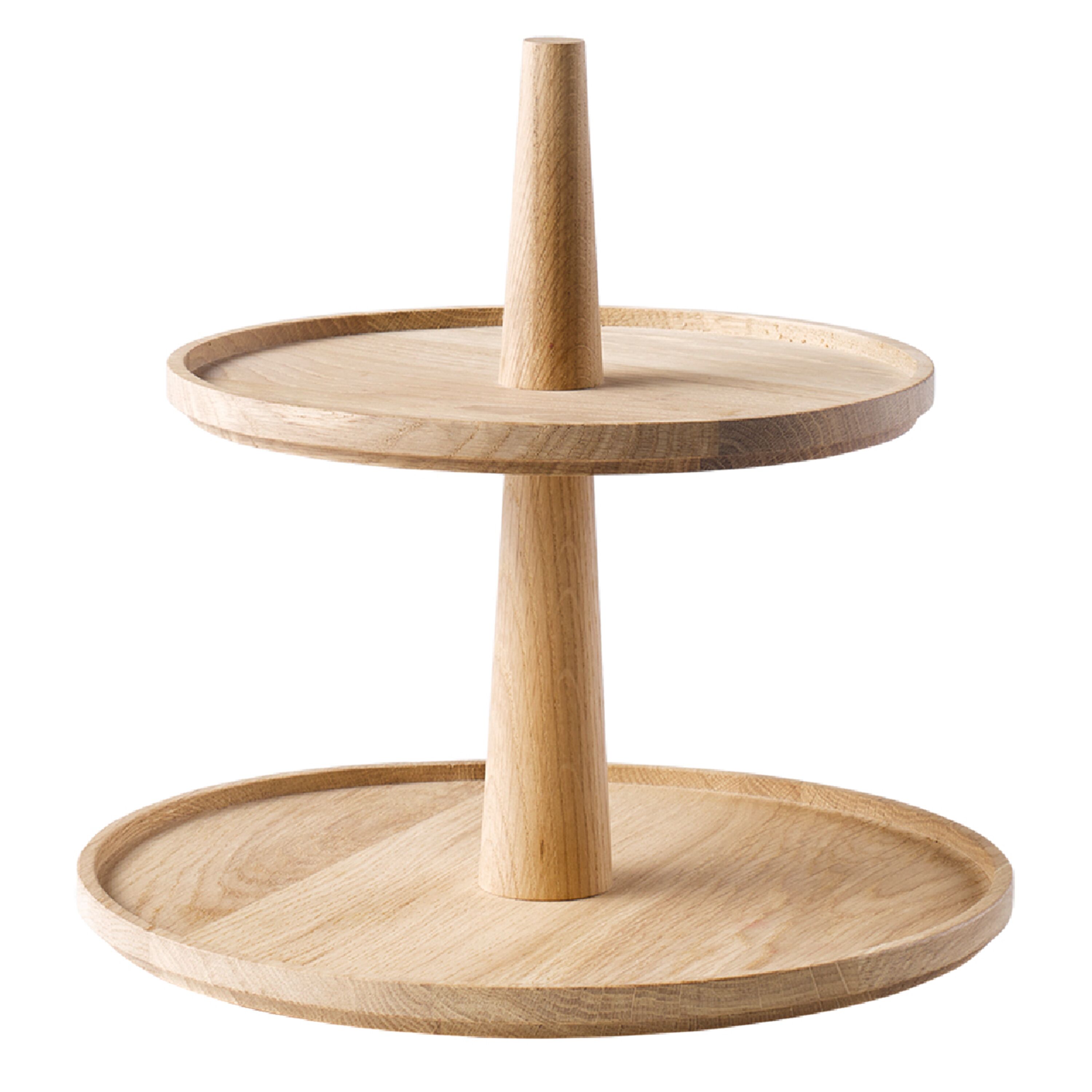 Présentoir buffet - VALO - Bois de chêne - Brun - rond - Hauteur:280mm