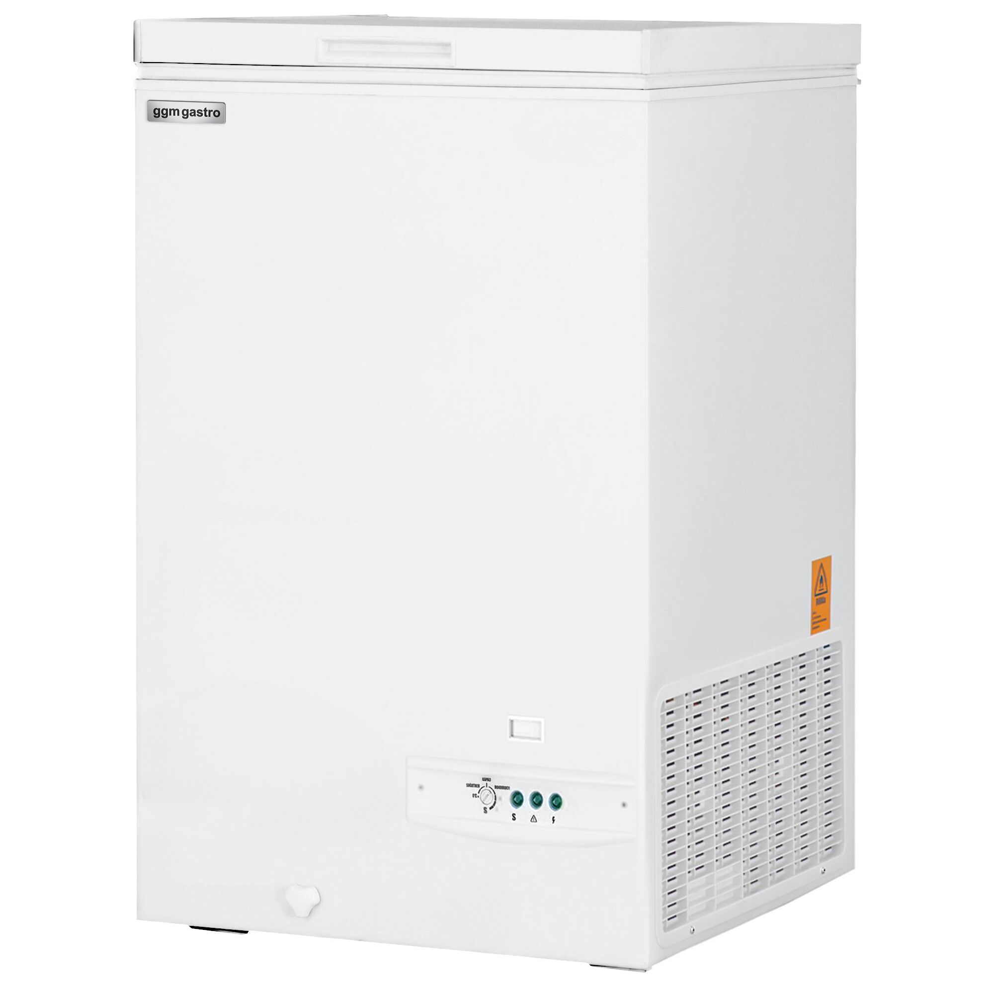 Congélateur coffre - 550 x 595 mm - 100 litres - couvercle en plastique