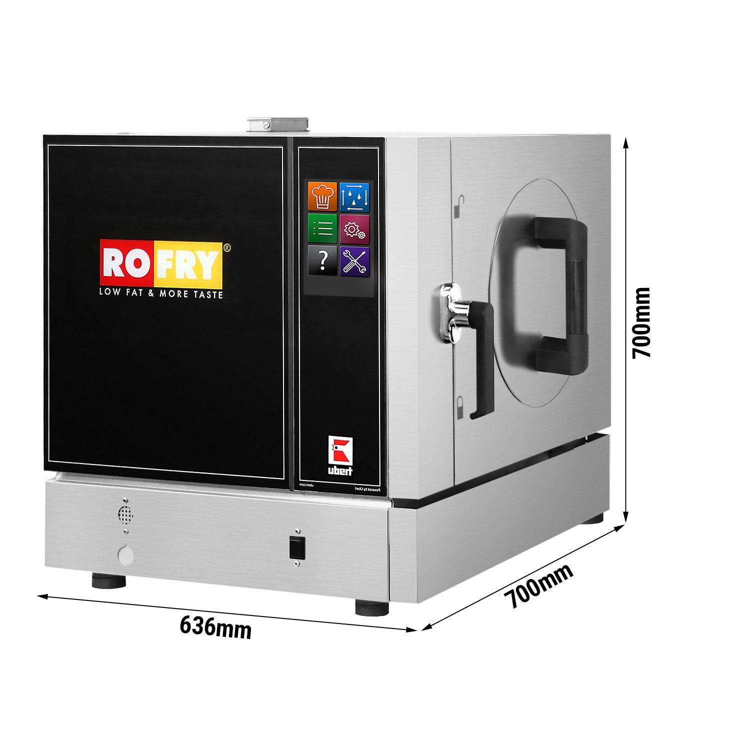 UBERT | Friteuse à air chaud RoFry (Airfryer) - 15,5 kW - chargement à droite