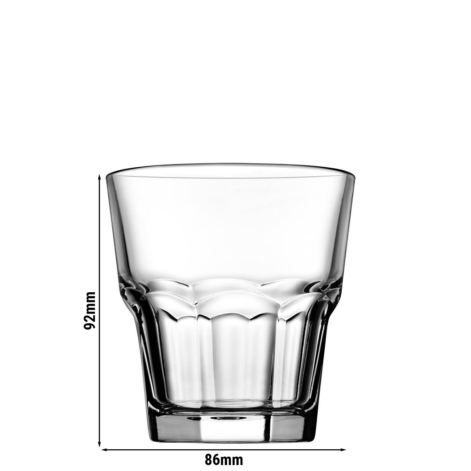 (48 pièces) Verre à whisky - CASABLANCA - 260 ml