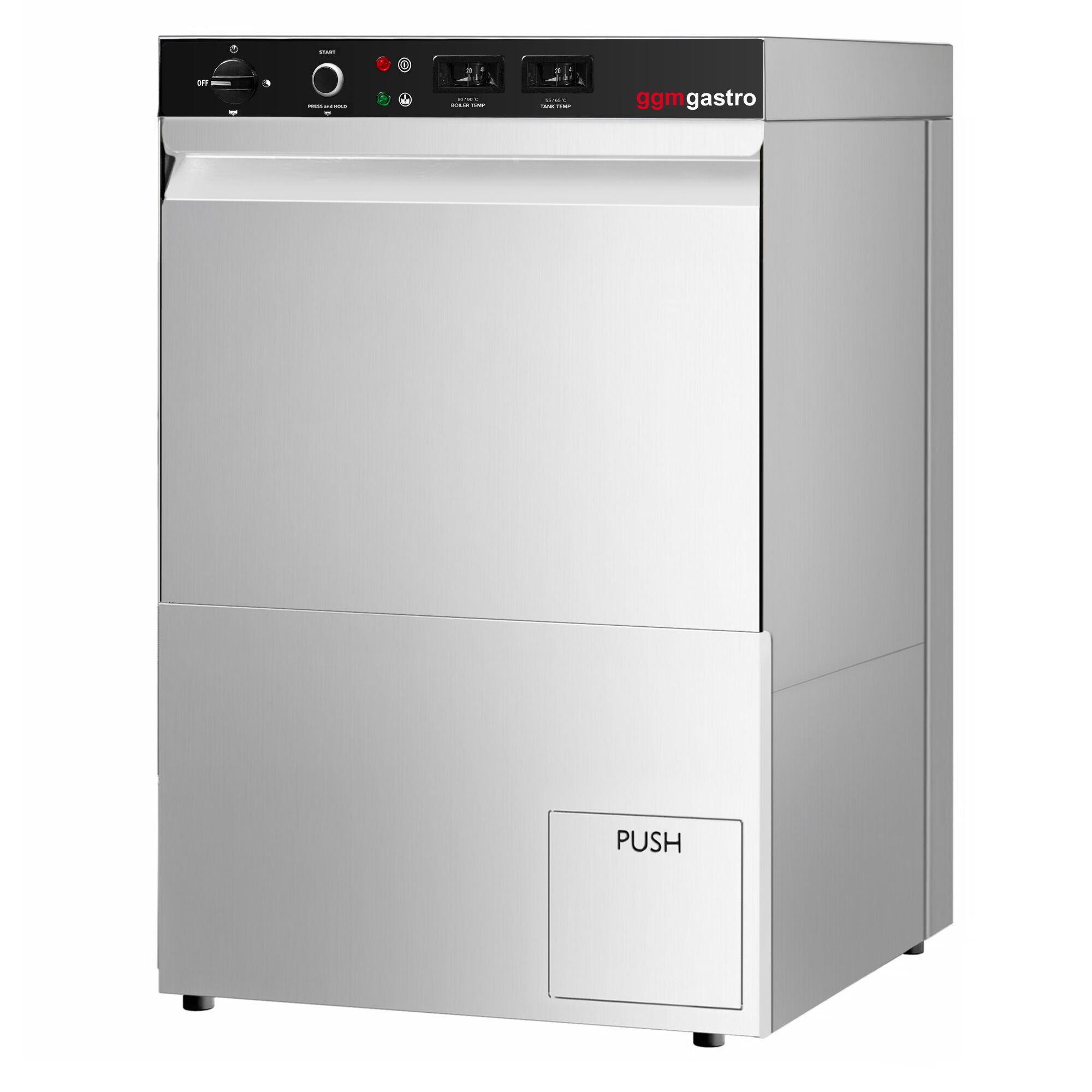 Lave-vaisselle - Manuel - 5,1 kW - avec pompe de détergent, de rinçage et de vidange