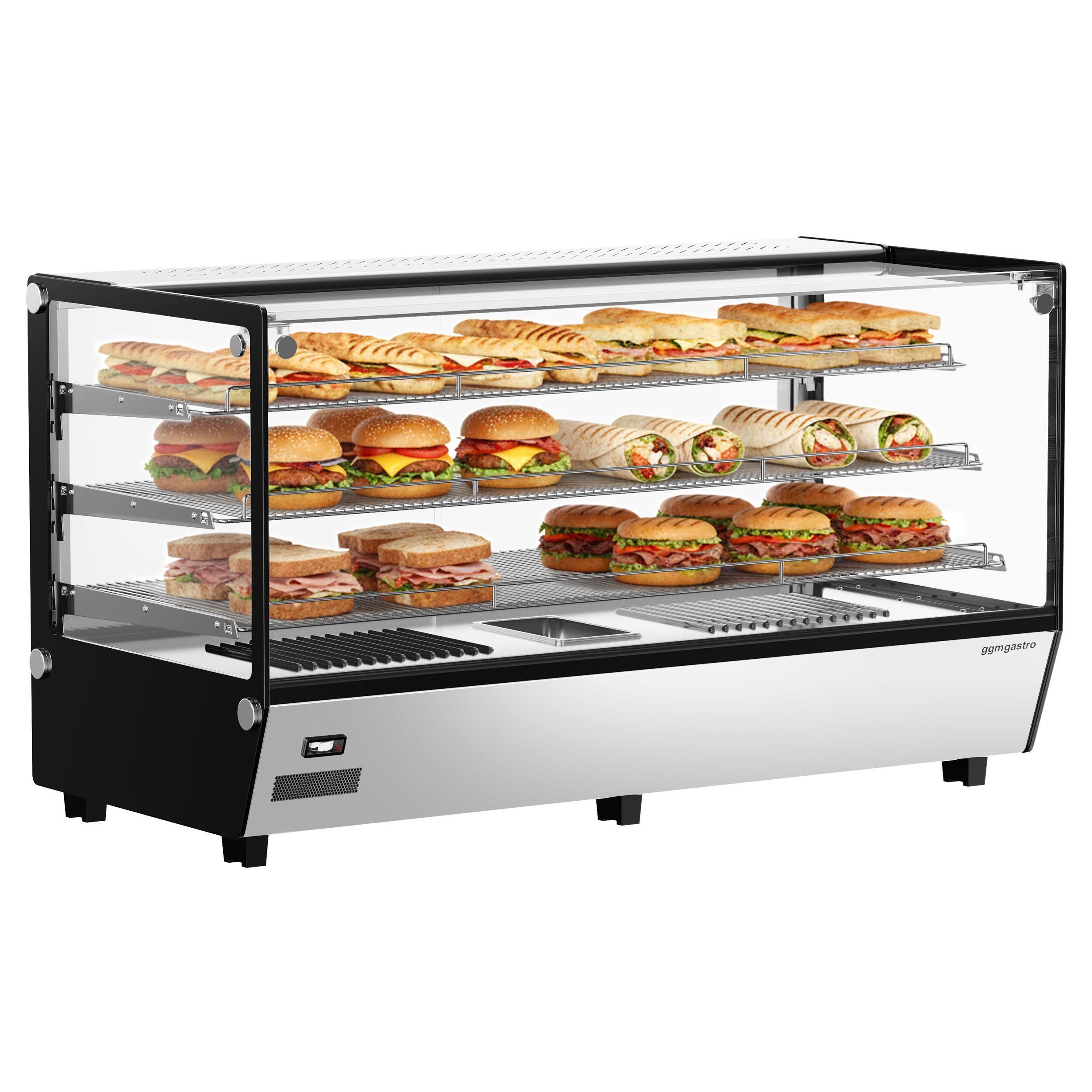 Vitrine chauffante – 1219 mm – 1,8 kW – avec 3 étagères