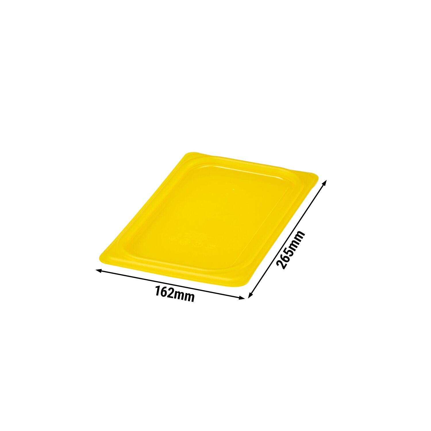 (6 pièces) CAMBRO | SafeTrak - Couvercle en polypropylène GN 1/4 - Jaune