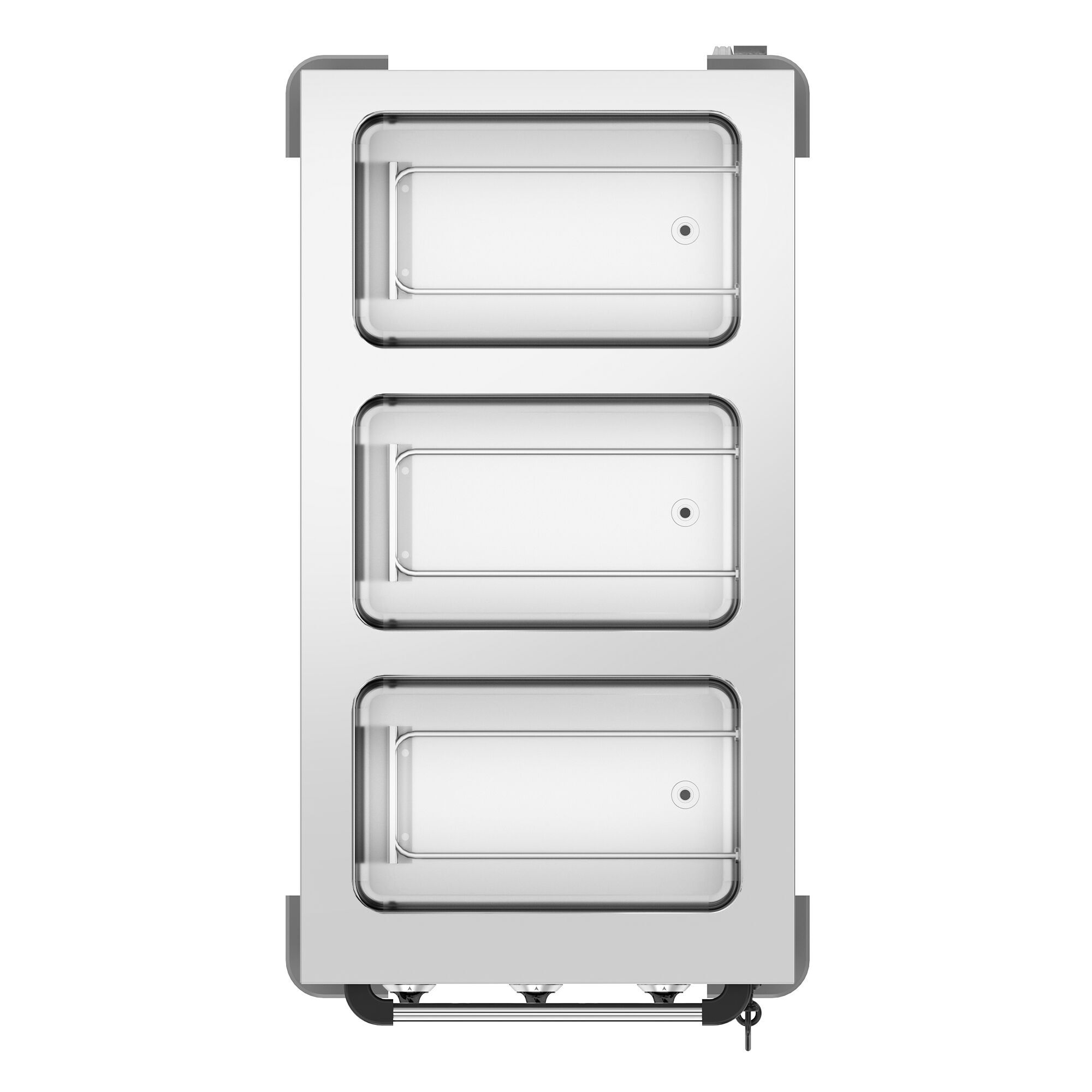 Värmevagn – vattenbad - 3 kW - 3x GN 1/1 - separat temperaturreglering per bassäng