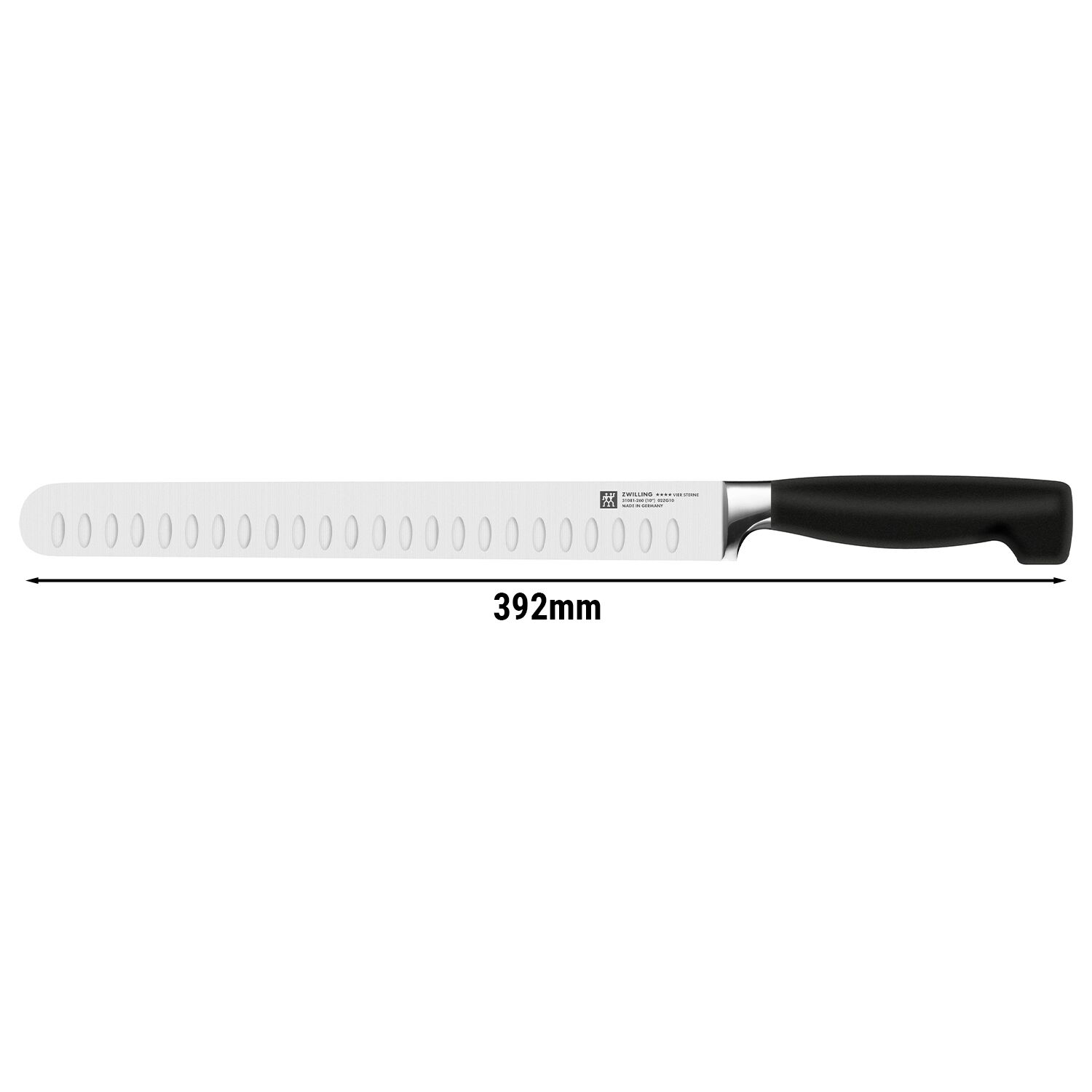 ZWILLING | VIER STERNE - Skinkkniv - med vågig egg - blad: 260mm