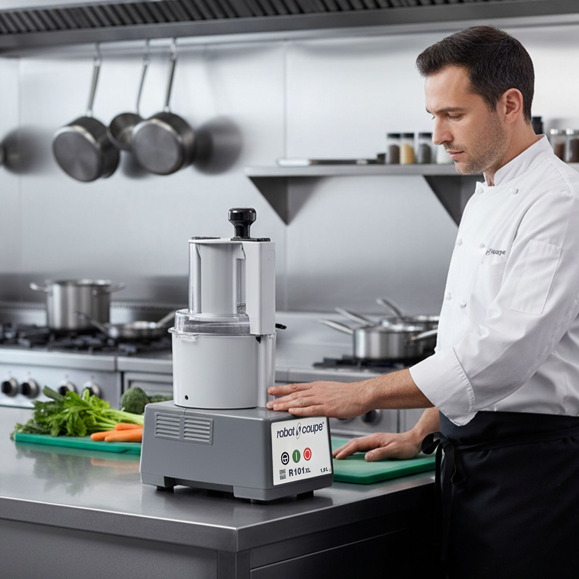 ROBOT COUPE | R 101 XL - Allzweck-Küchenmaschine / Gemüseschneider / Cutter - 1,9 Liter - 450 Watt - 1500 U/min