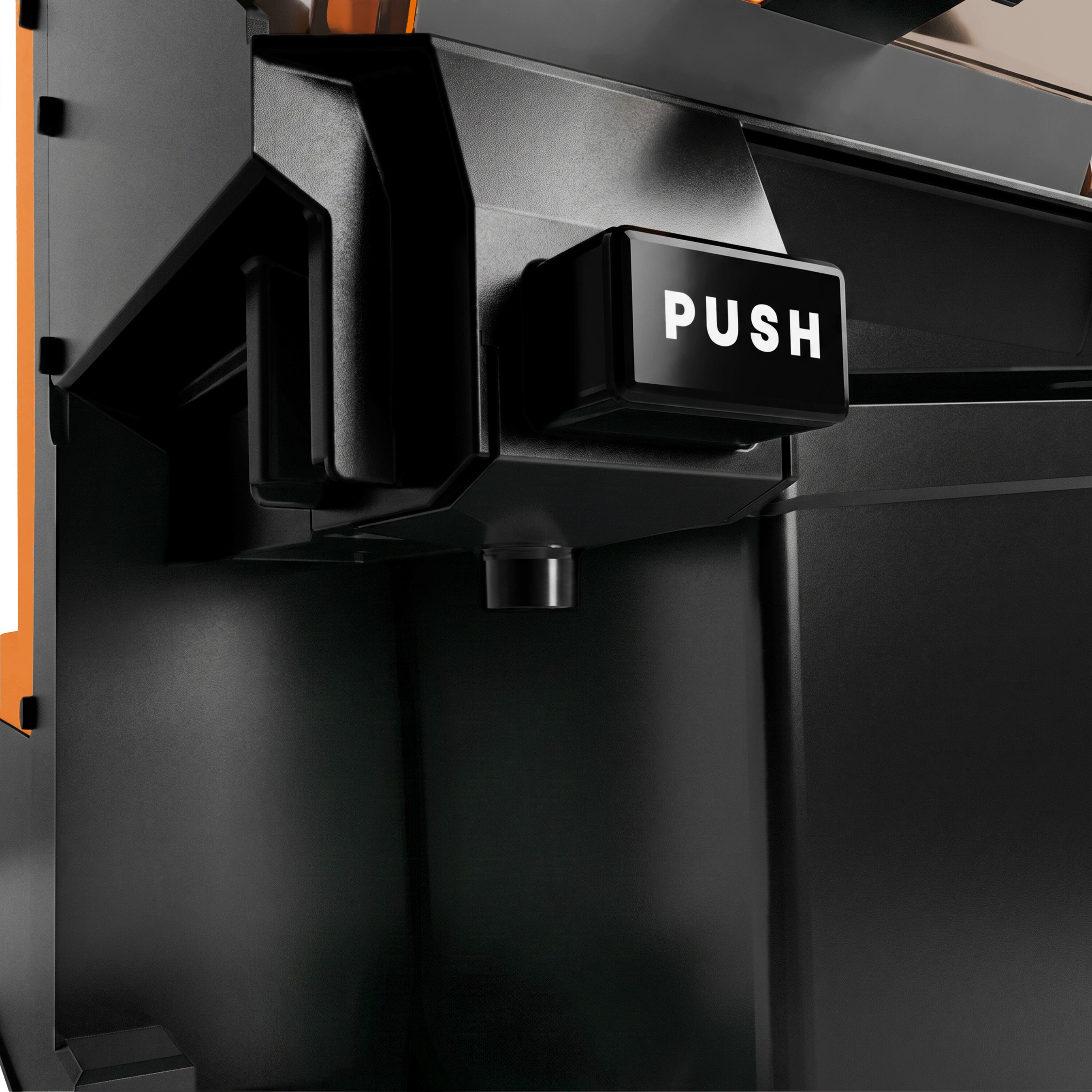 Presse-agrumes automatique professionnel - 550W - 61kg - avec dispositif d’alimentation automatique, nettoyage assisté, compteur numérique - Orange