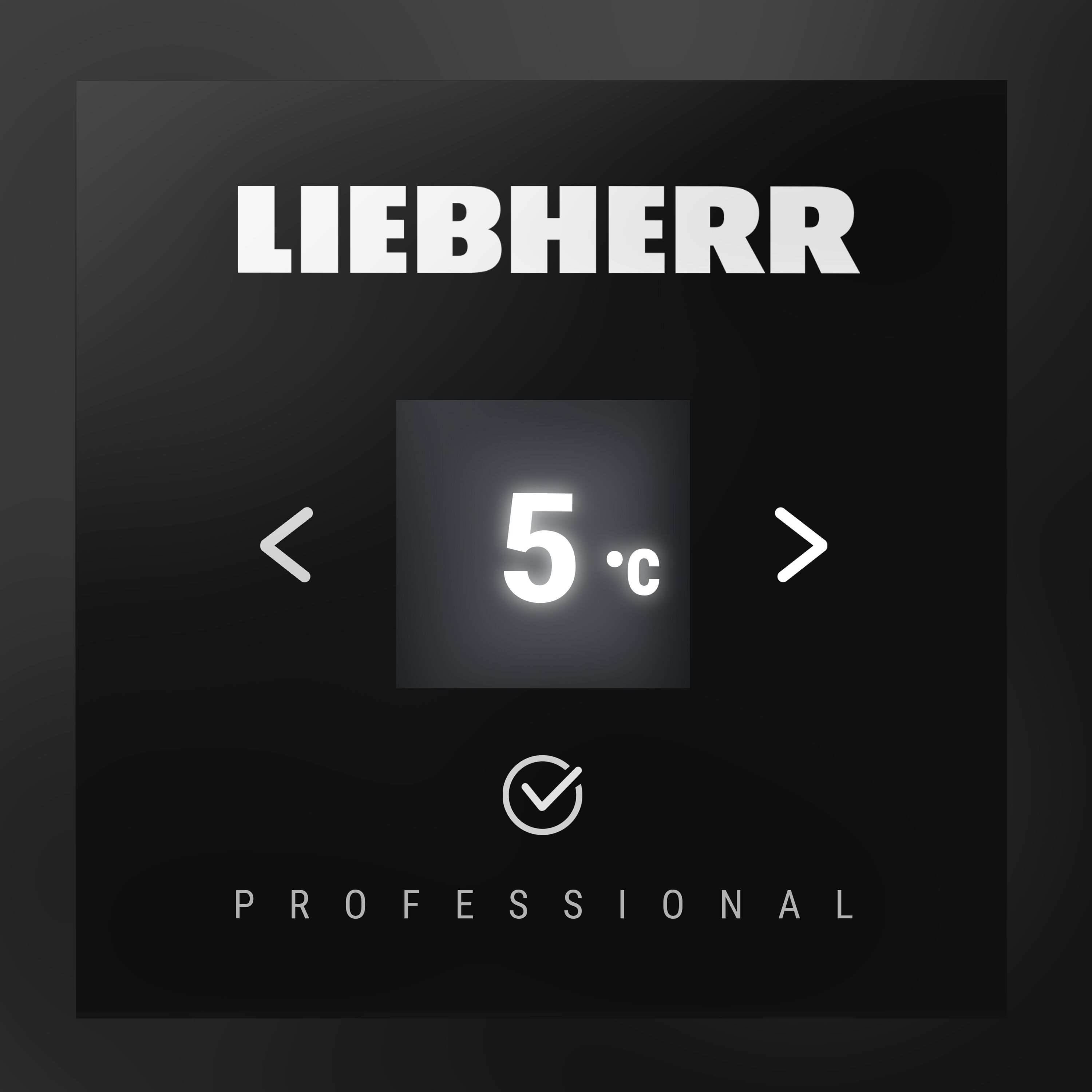 LIEBHERR | Kühlschrank PERFECTION - 400 Liter - Innen Kunststoff - mit 1 Glastür - Schwarz
