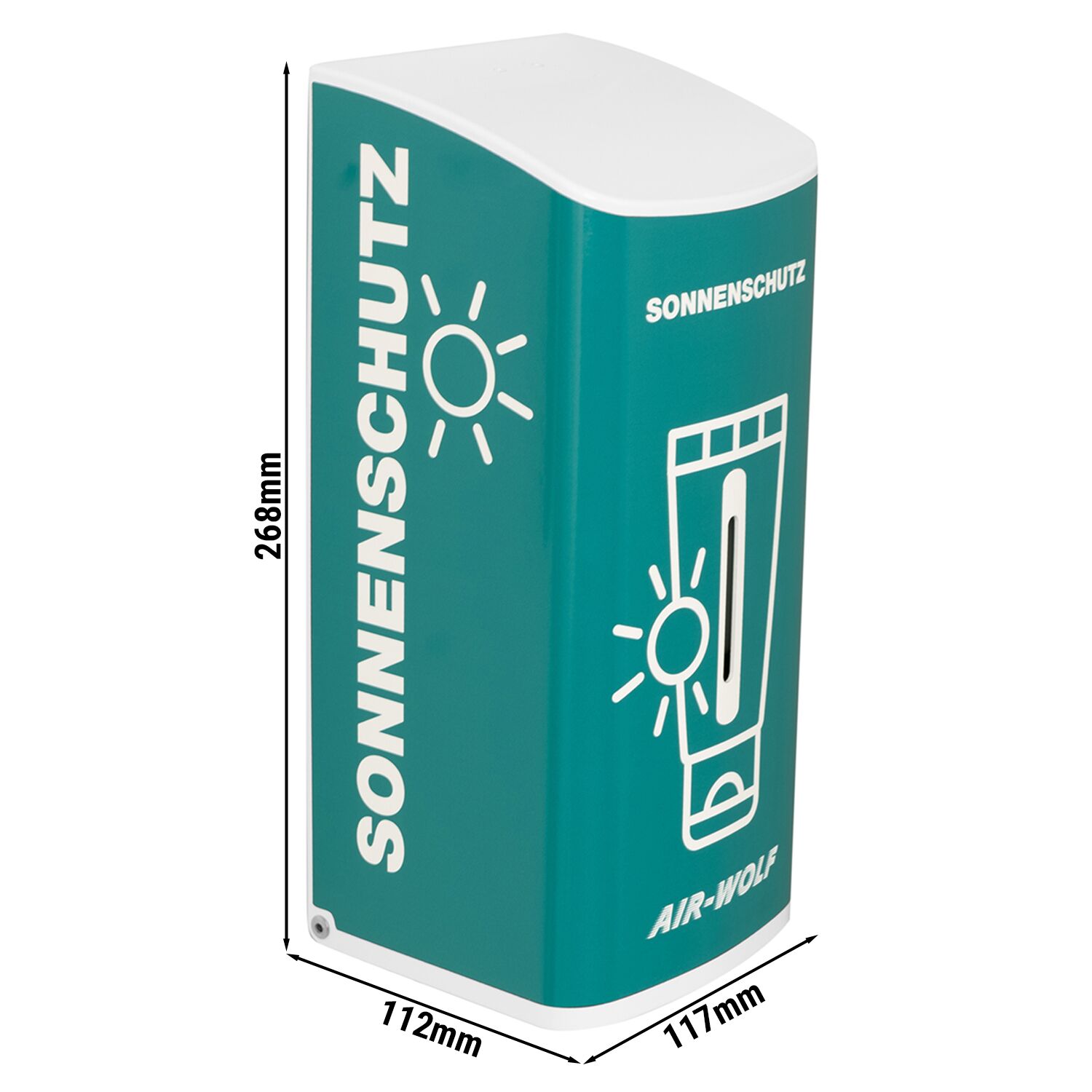AIR-WOLF | Distributeur de crème solaire – avec capteur – Inox