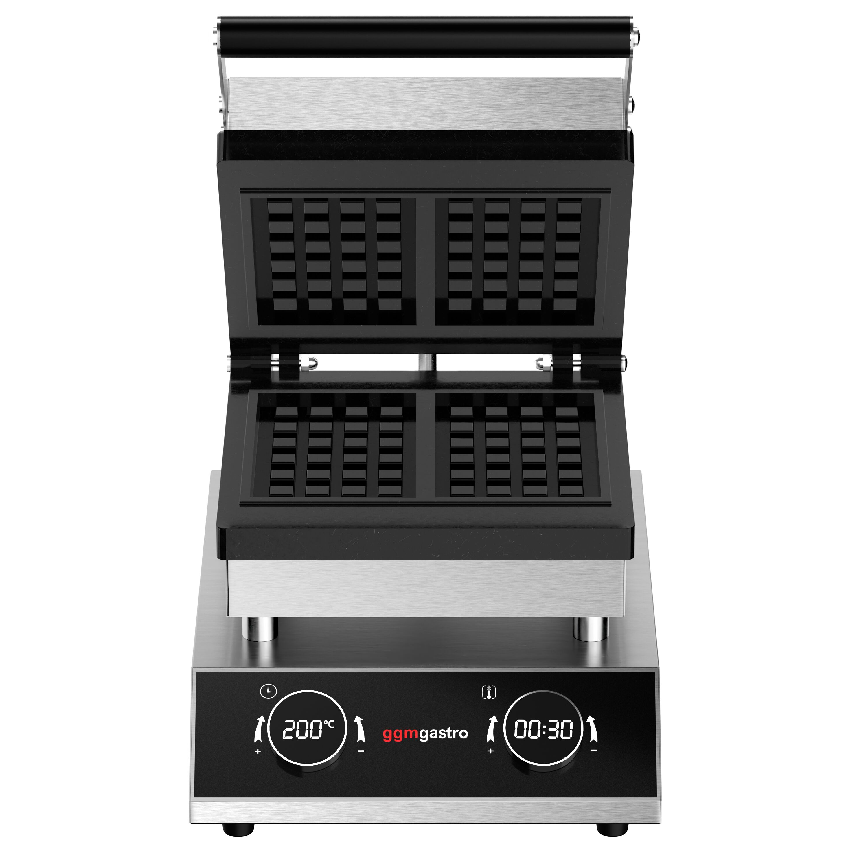 Gaufrier – simple – digital – 1,6 kW – Forme : 2 gaufres de Bruxelles