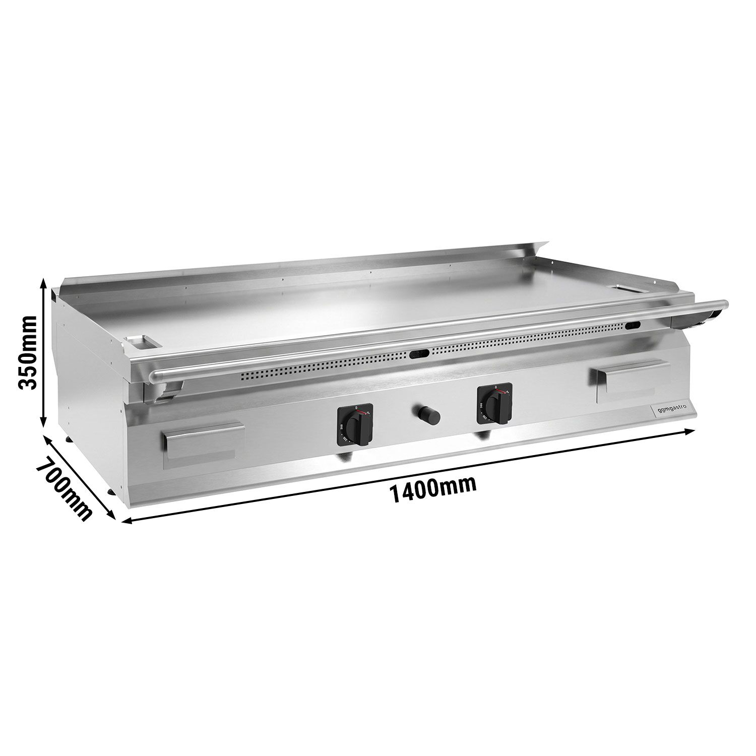 Teppanyaki-bakplaat op gas - 24 kW
