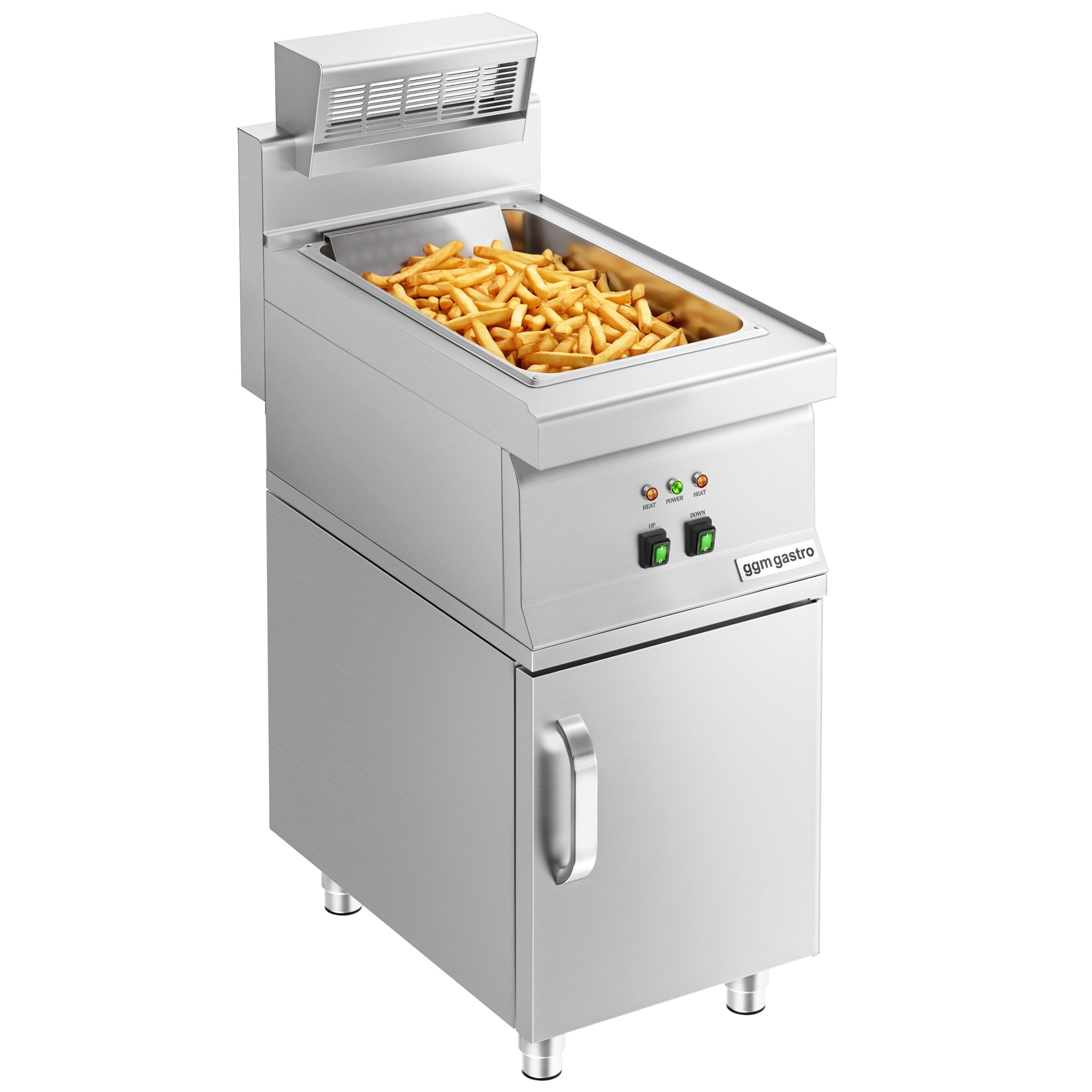 Chauffe-Frites - 1,17 kW - 1x GN 1/1 - incl. Soubassement avec 1 Porte