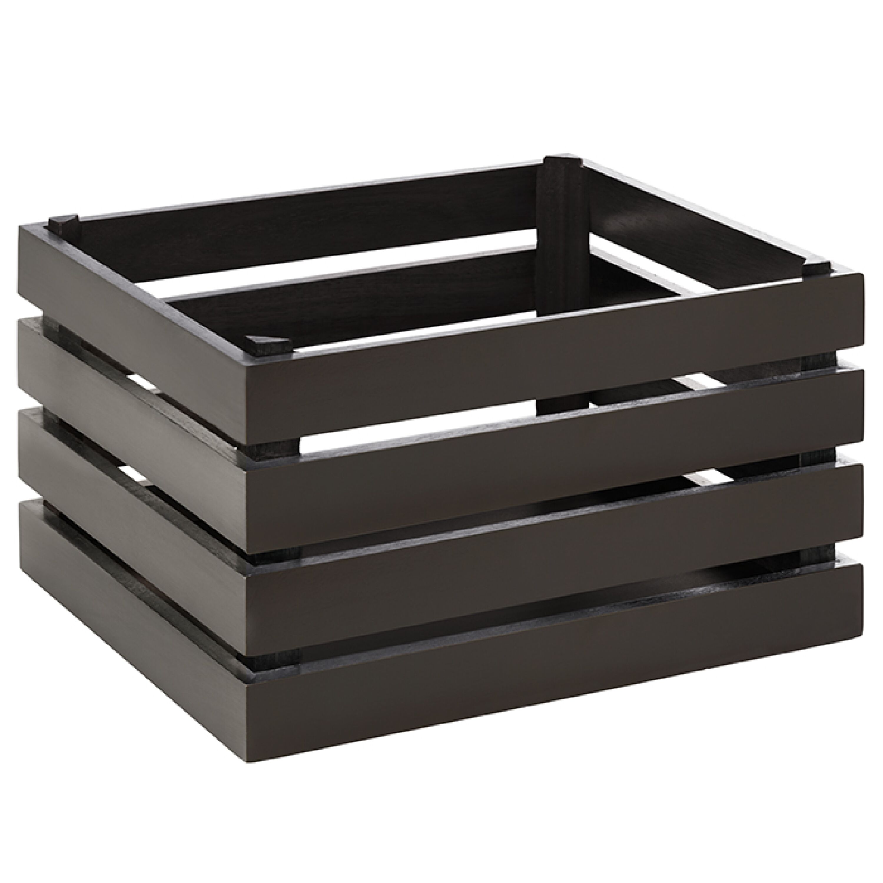 Caisse pour buffet - SUPERBOX - Bois - Noir - Hauteur:200mm - compatible avec GN 1/2