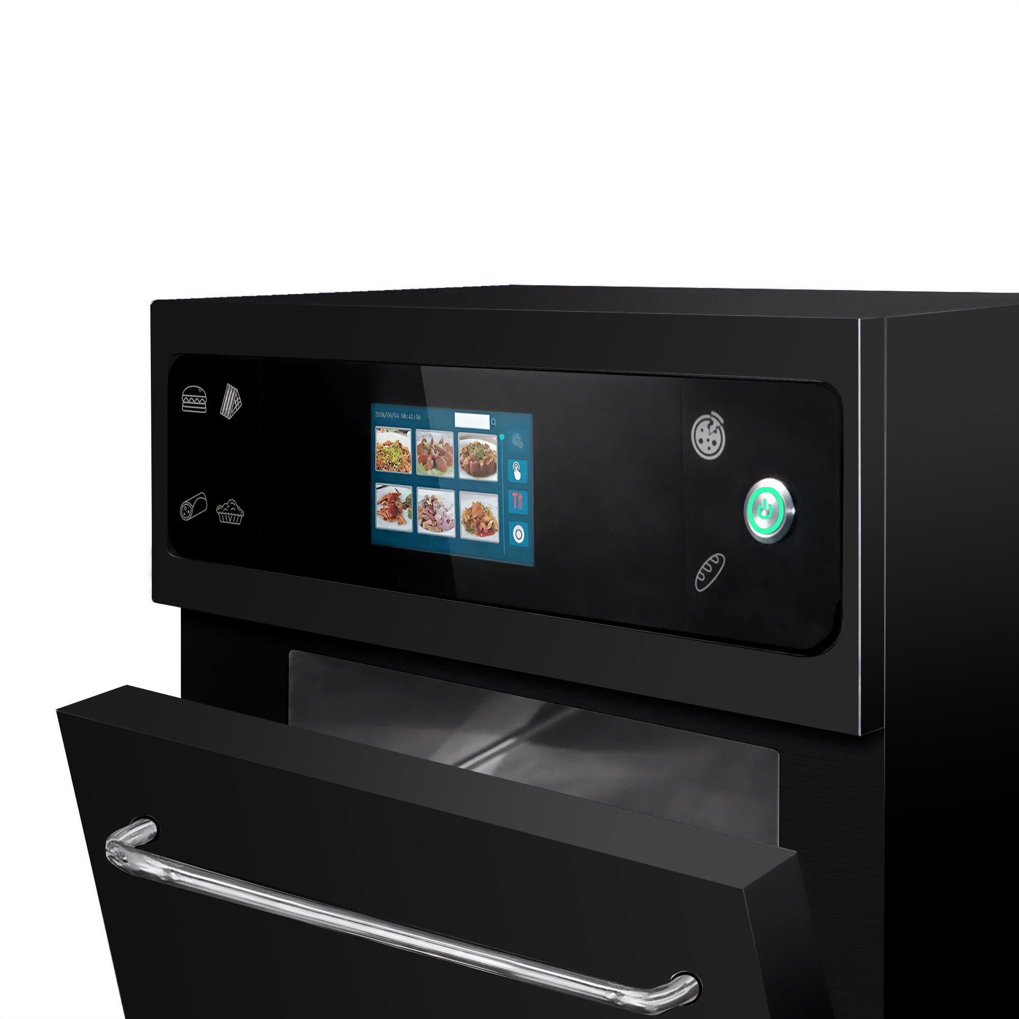 Four à cuisson accélérée - 3,5 kW - noir - incl. plaque à pizza, panier, plaque antiadhésive | cuisson 80 % plus rapide